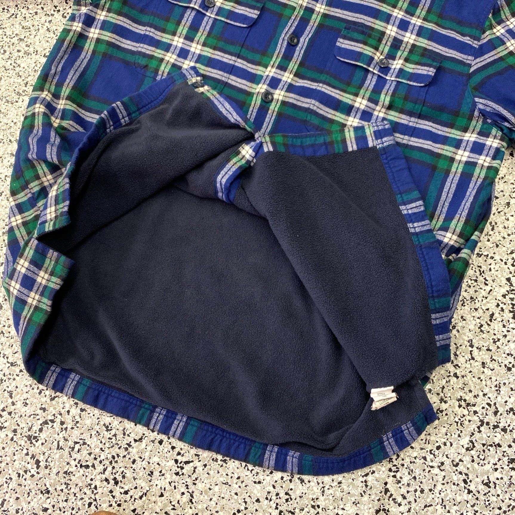 Vintage VINTAGE LL Bean Shirt Mens Large Green Blue Plaid Fleece Lined Jacket Quilted Insulated Pockets 90s USA Outdoor Mens Size US L / EU 52-54 / 3 - 7 Thumbnail