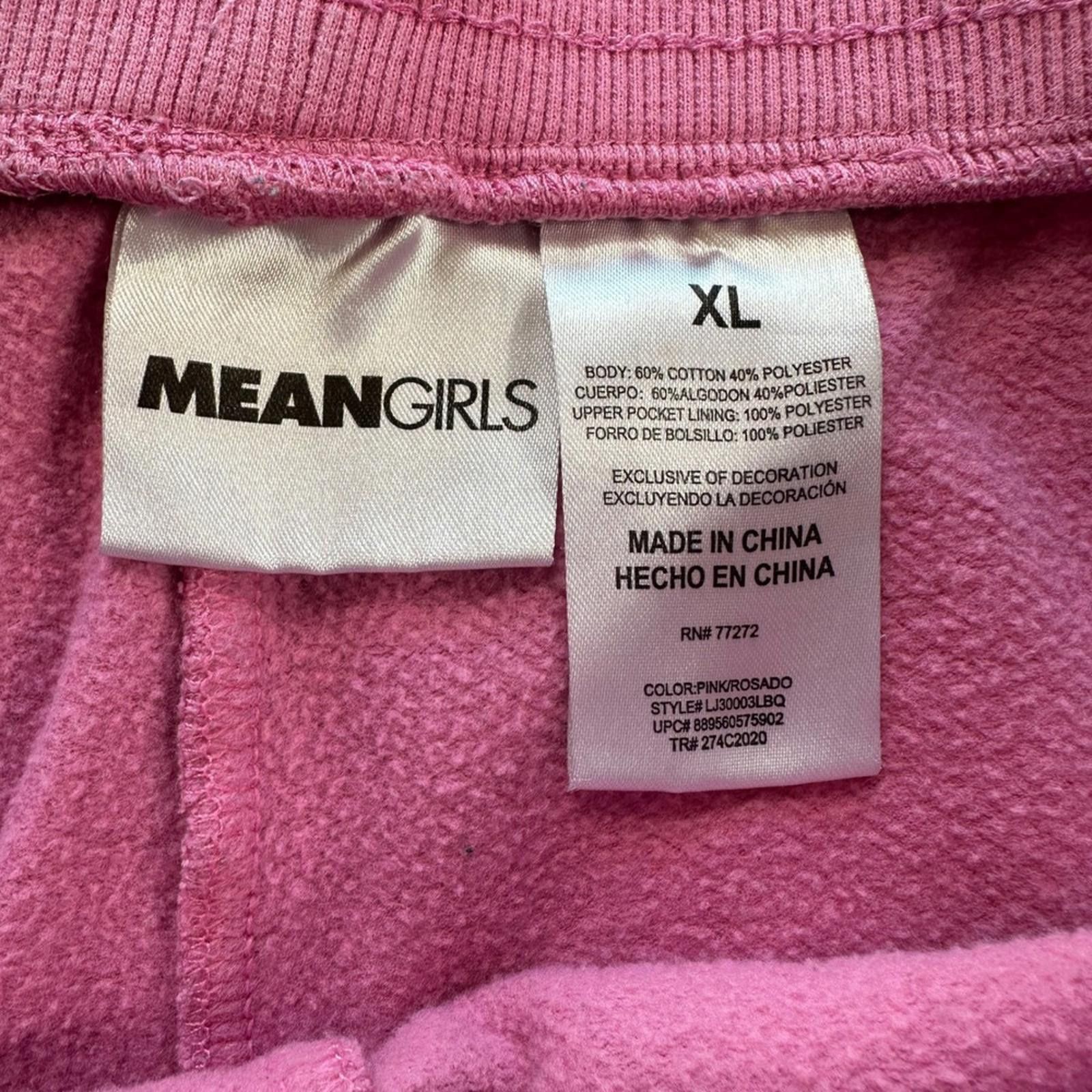 Other Mean Girls Movie Jogger Sweatpants XL Pink Merch Lounge Pant Size 40" / US 18 - 5 Thumbnail