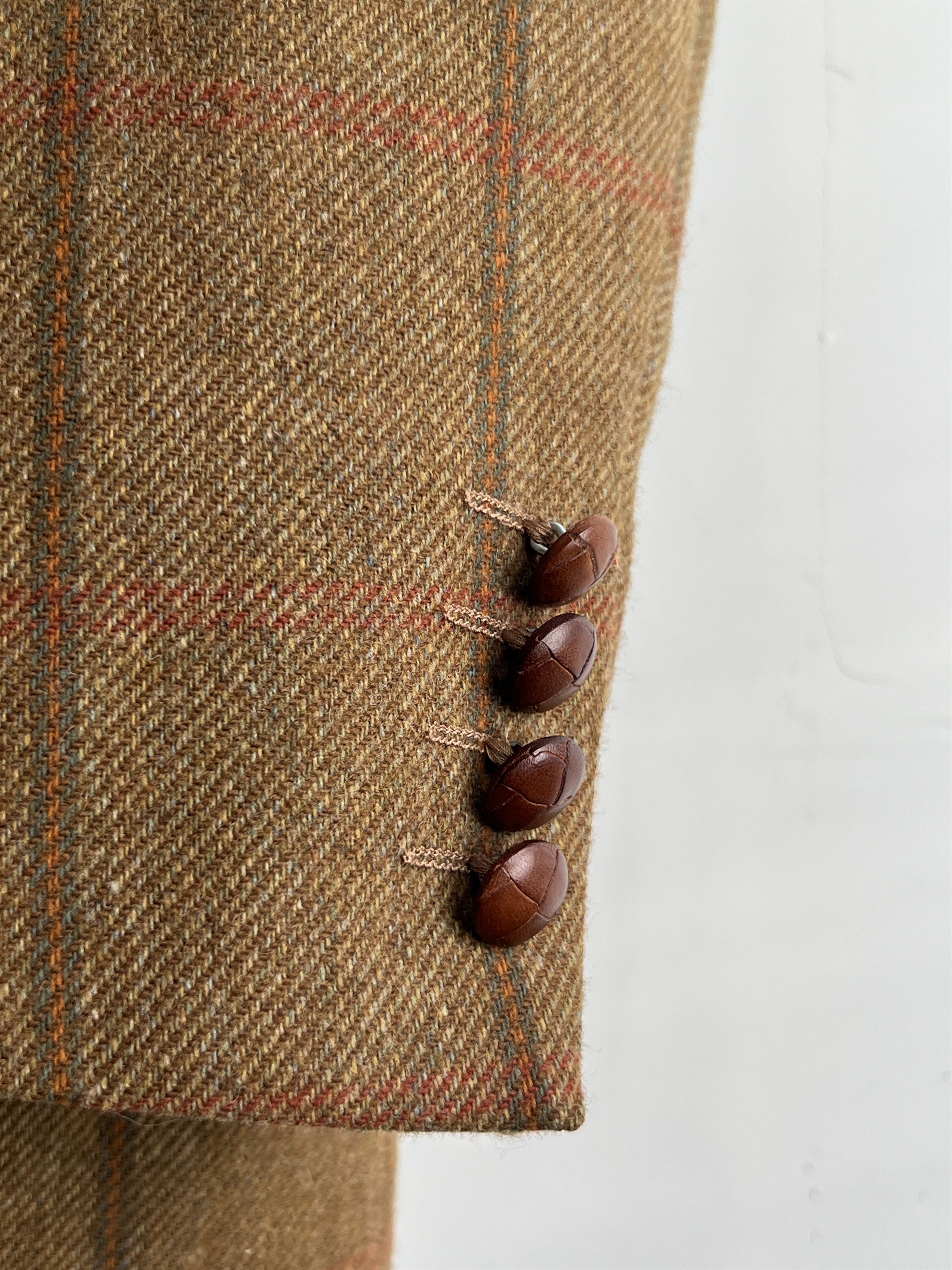 Barbour Vintage Barbour Tweed Wool Blazer Classic British Heritage Size 48R - 4 Thumbnail