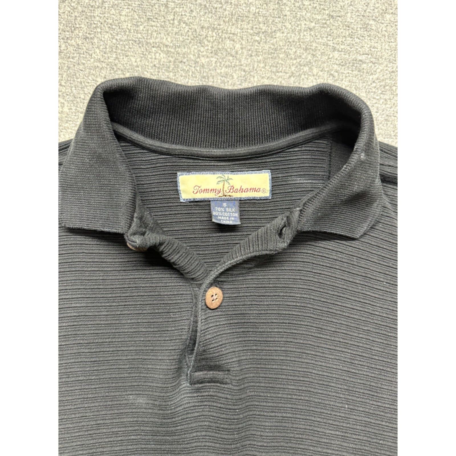 Tommy Bahama Tommy Bahama Polo Shirt Mens Small Black Outdoors Logo Golf Golfer Polo Shirt Mens Black Outdoor Golf Size US S / EU 44-46 / 1 - 3 Thumbnail