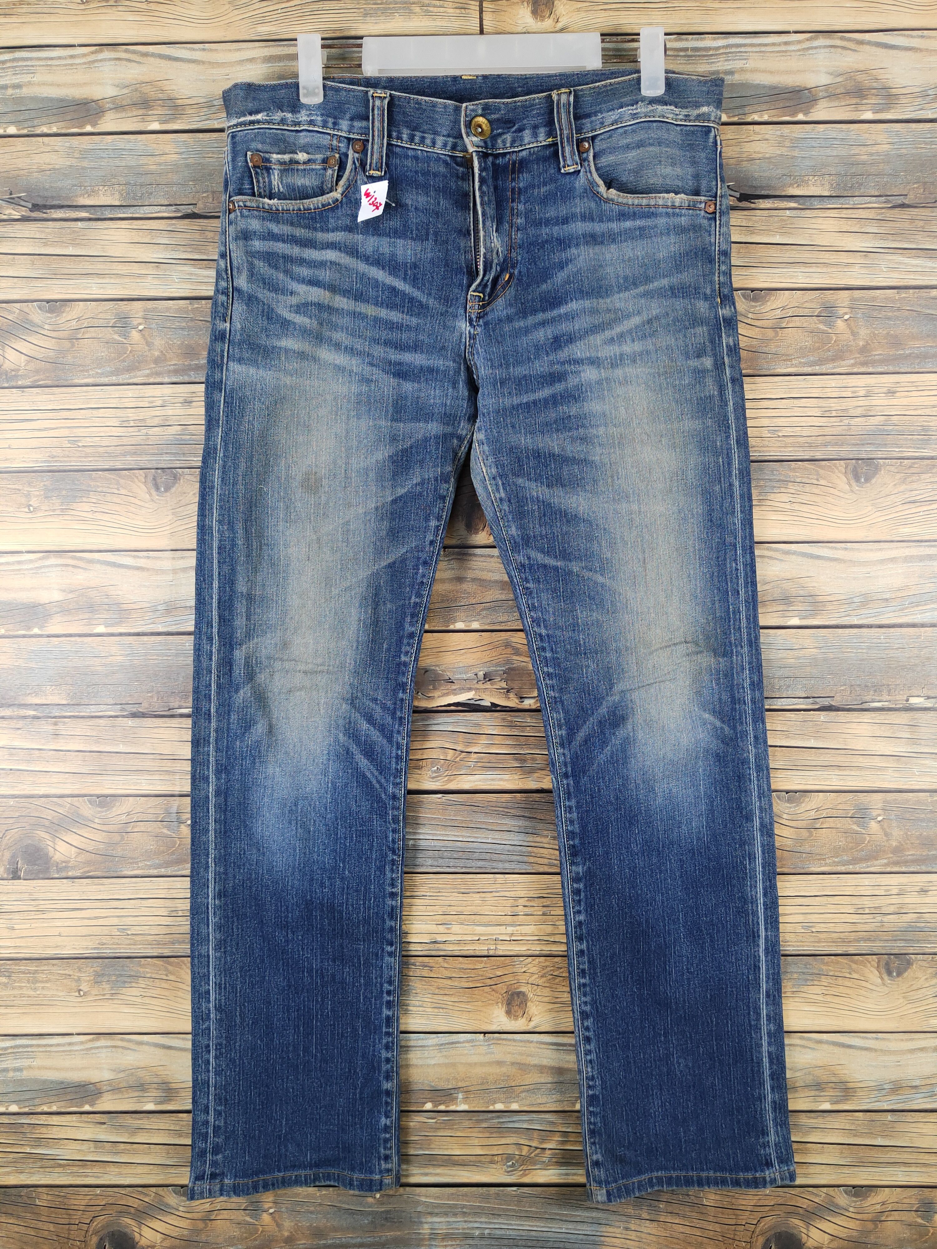 Uniqlo Blue Distressed Ripped Jeans #W1307