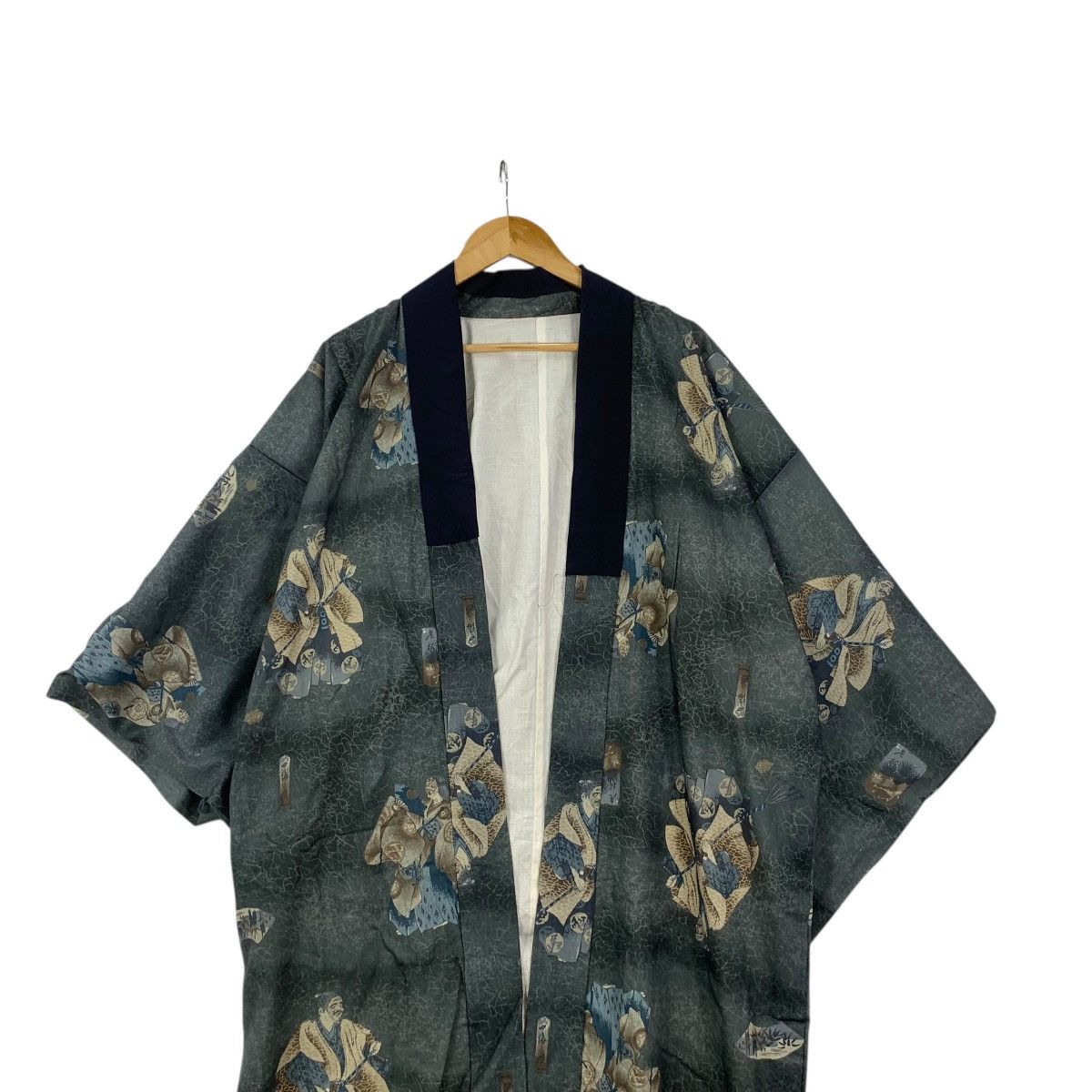 Vintage Vintage 70s KIMONO JAPAN GEISHA Samurai AOP Sukajan Coat Size L / US 10 / IT 46 - 2 Thumbnail