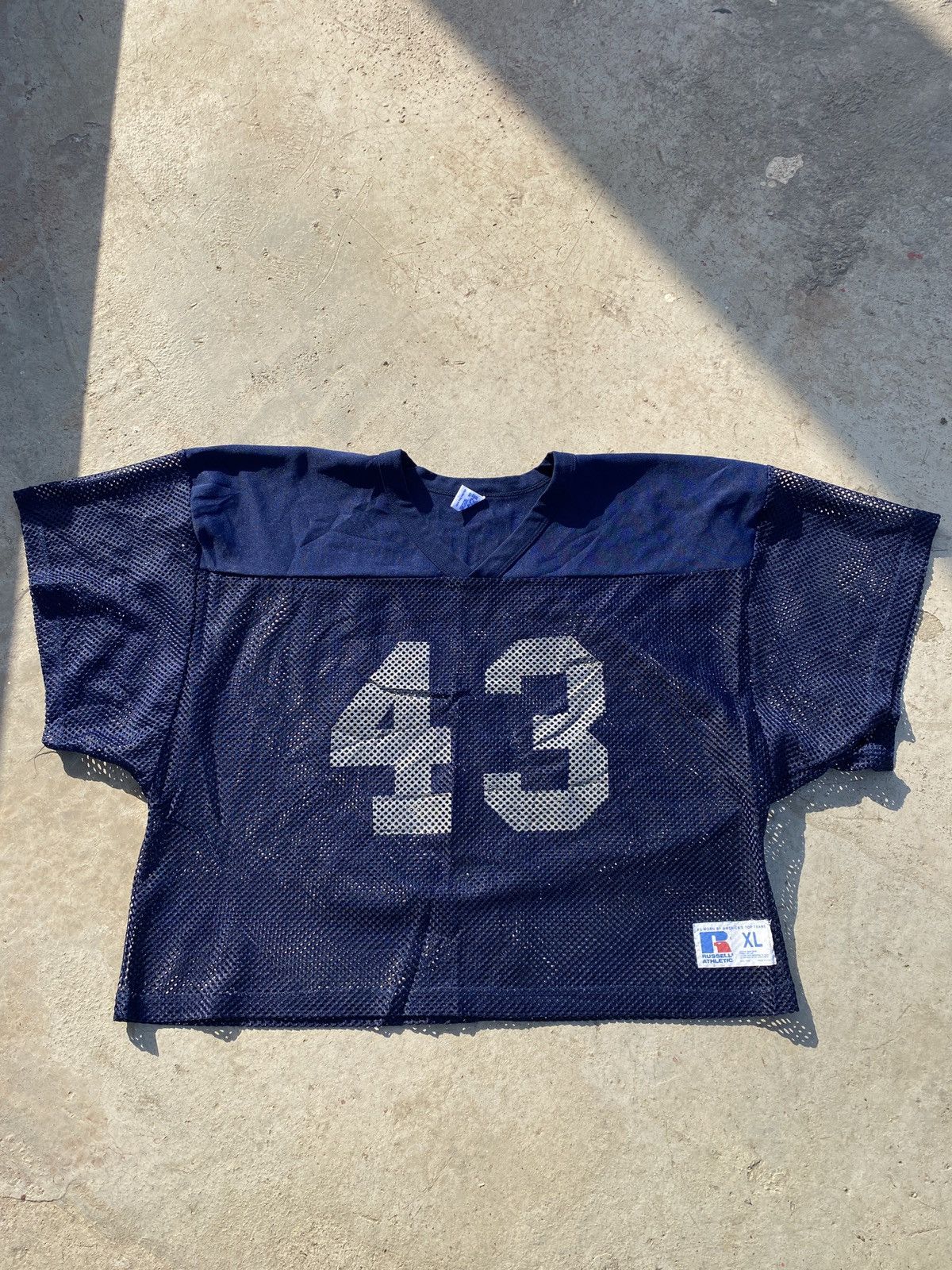Russell Athletic × Vintage Vintage Russell Blank cropped Jersey Size US XL / EU 56 / 4 - 1 Thumbnail
