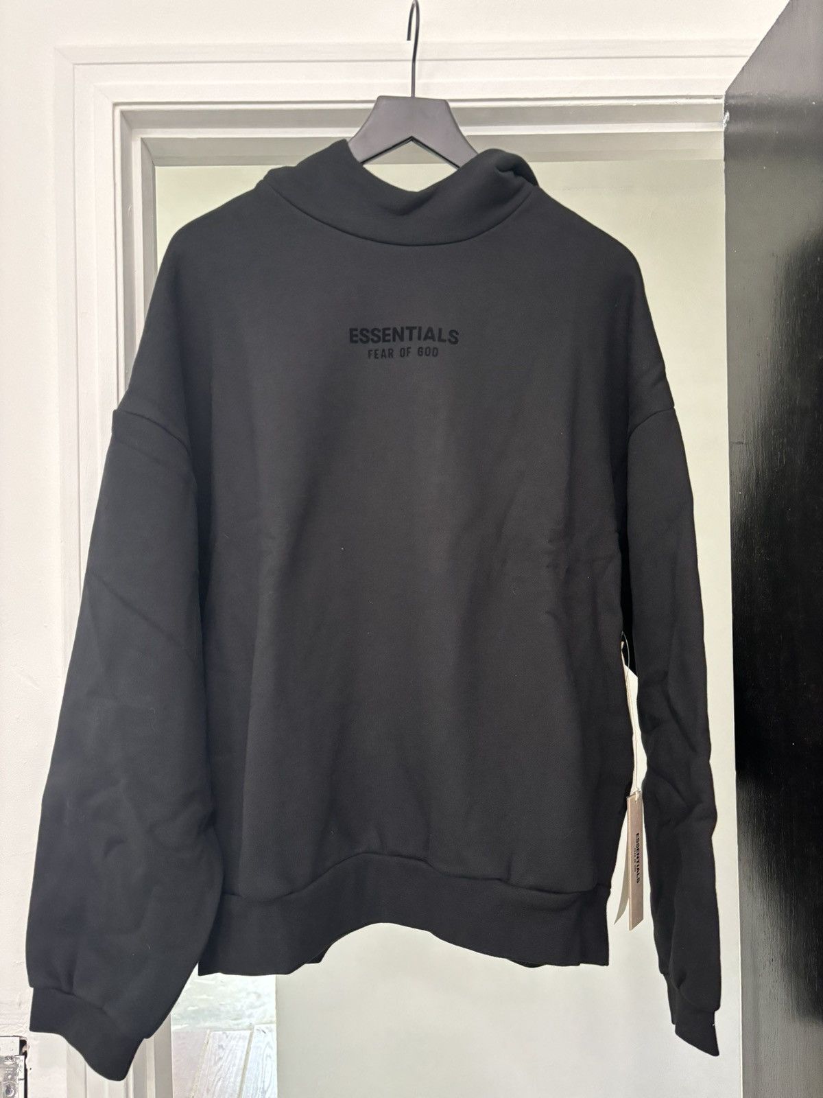 Essentials × FOG × Fear of God FOG Jet Black Hoodie Size US M / EU 48-50 / 2 - 1 Thumbnail