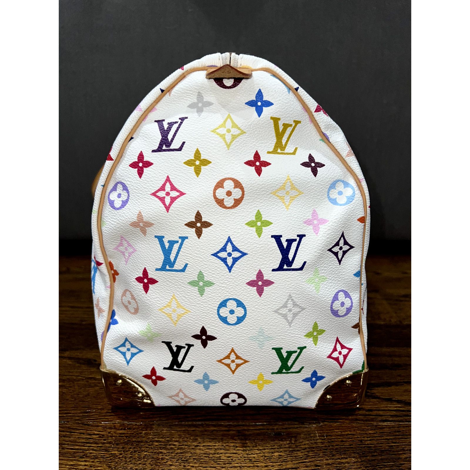 Louis Vuitton Louis Vuitton Keepall White Multicolor Monogram Travel Bag Size ONE SIZE - 6 Thumbnail