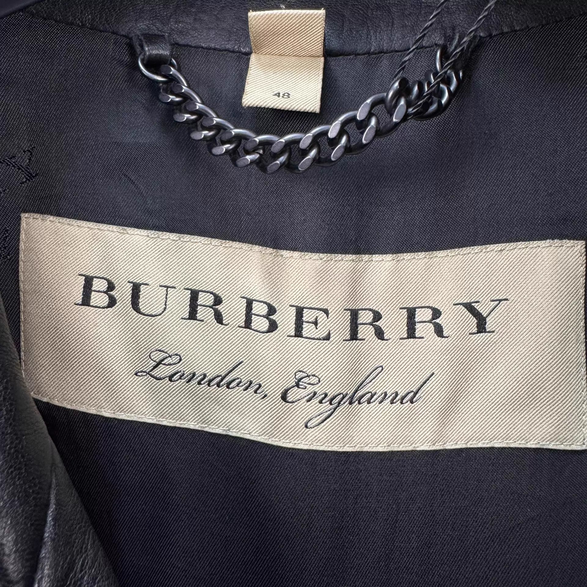 Burberry Burberry Black Lambskin Trench 48 98 New No Belt Size XL / US 12-14 / IT 48-50 - 5 Thumbnail
