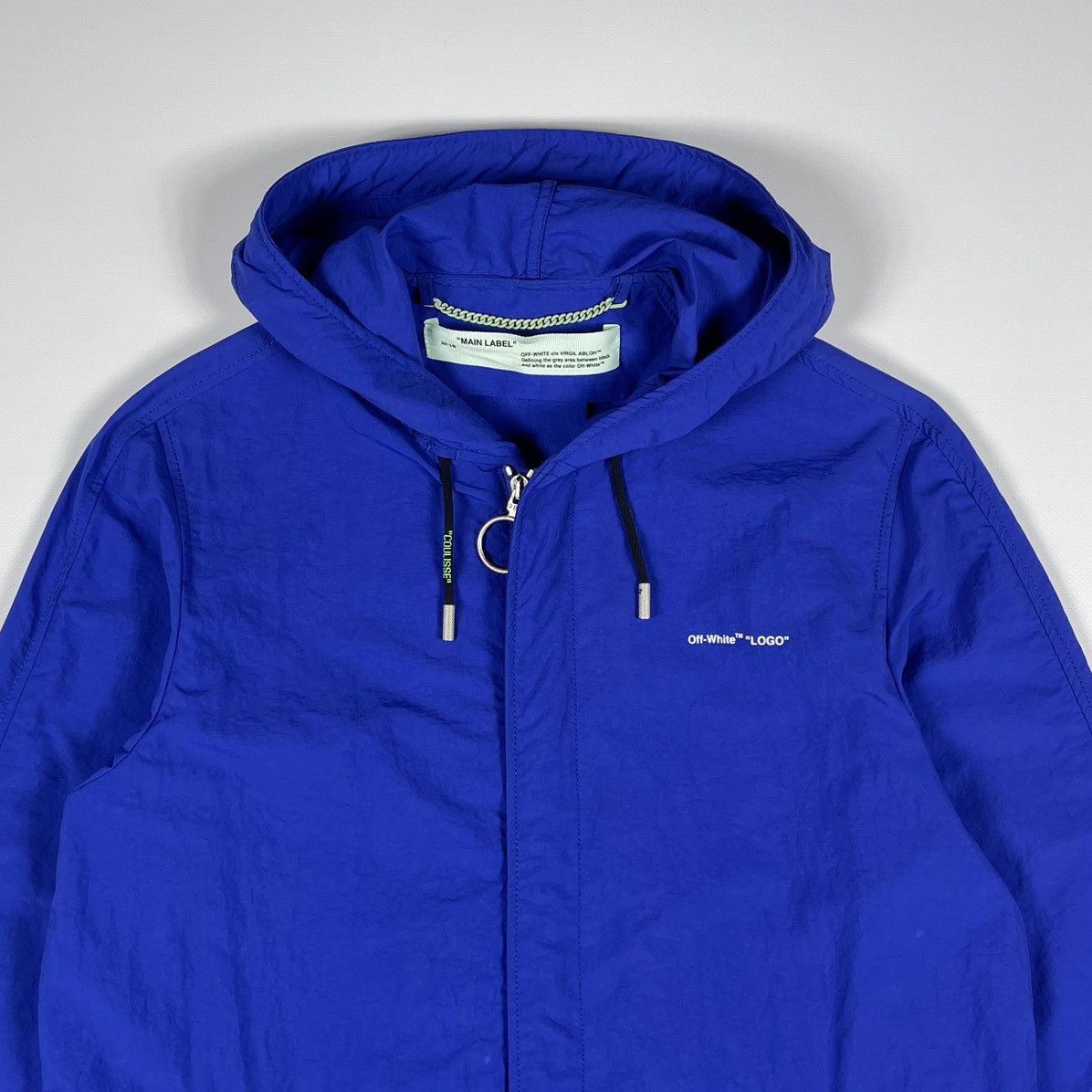 Off-White Off-White Logo Windbreaker Coat Full-length jackets Size US S / EU 44-46 / 1 - 5 Thumbnail