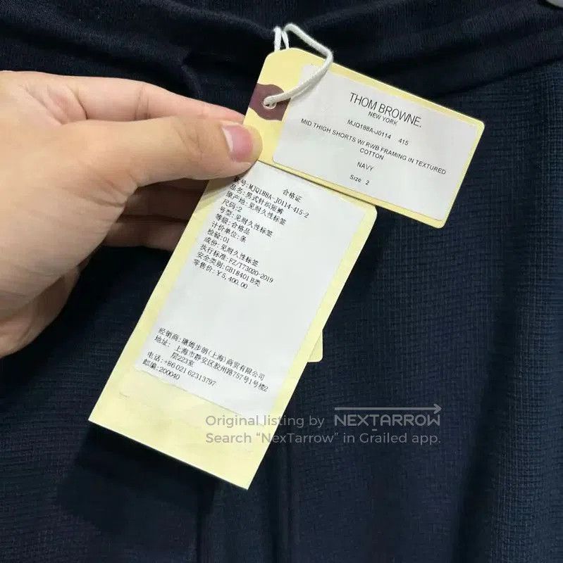 Thom Browne Thom Browne Men's Navy Cotton Casual Shorts . Size US 29 - 4 Thumbnail