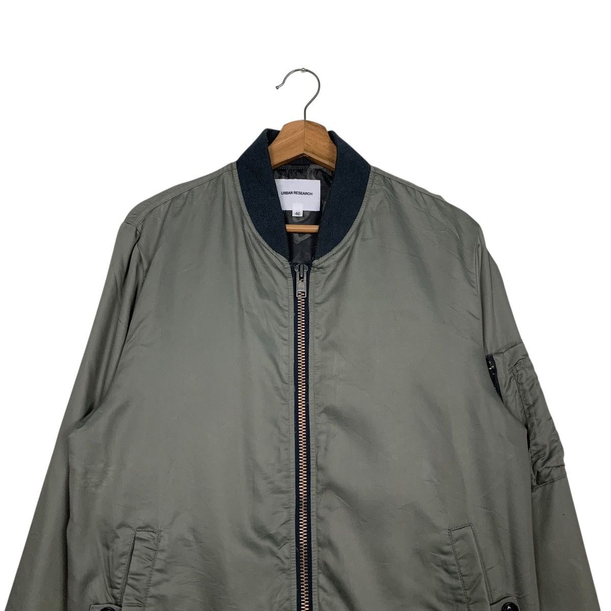 URBAN RESEARCH DOORS URBAN RESEARCH Camo Lined Bomber Jacket #2681-C120 Size US M / EU 48-50 / 2 - 2 Thumbnail