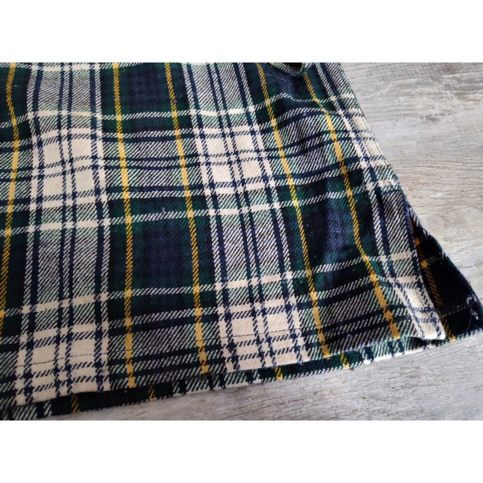 Vintage VINTAGE 1970s L.L. Bean Wool Flannel Plaid Button-Up Shirt Unisex Adults Large Green Winter Size US L / EU 52-54 / 3 - 3 Thumbnail