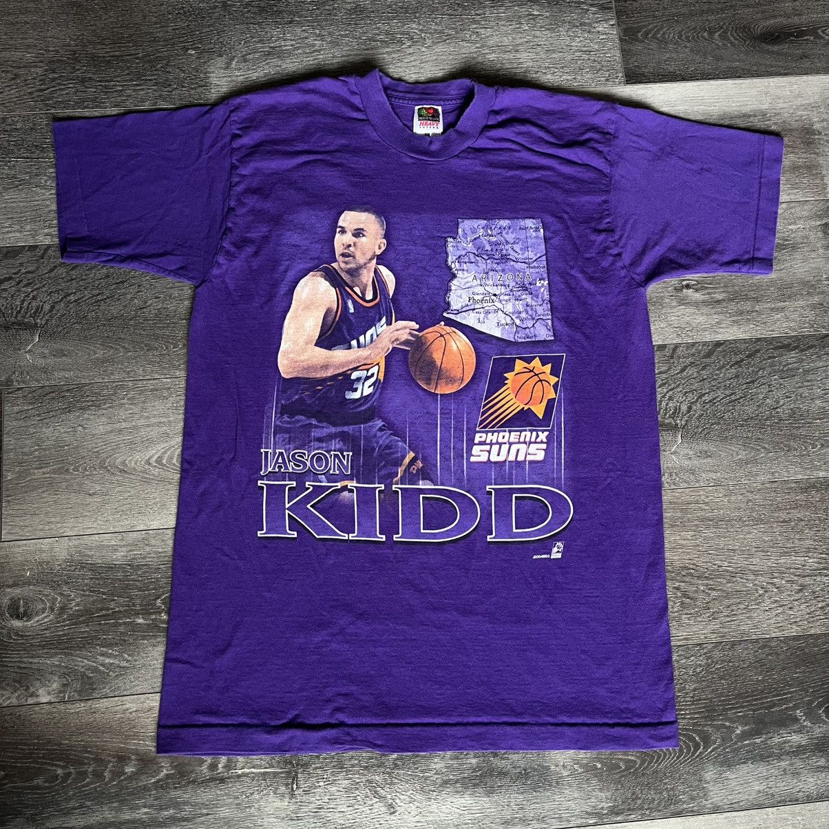 NBA × Vintage Vintage 1990s NBA Phoenix Suns Jason Kidd Player Graphic Tee Size US L / EU 52-54 / 3 - 1 Thumbnail