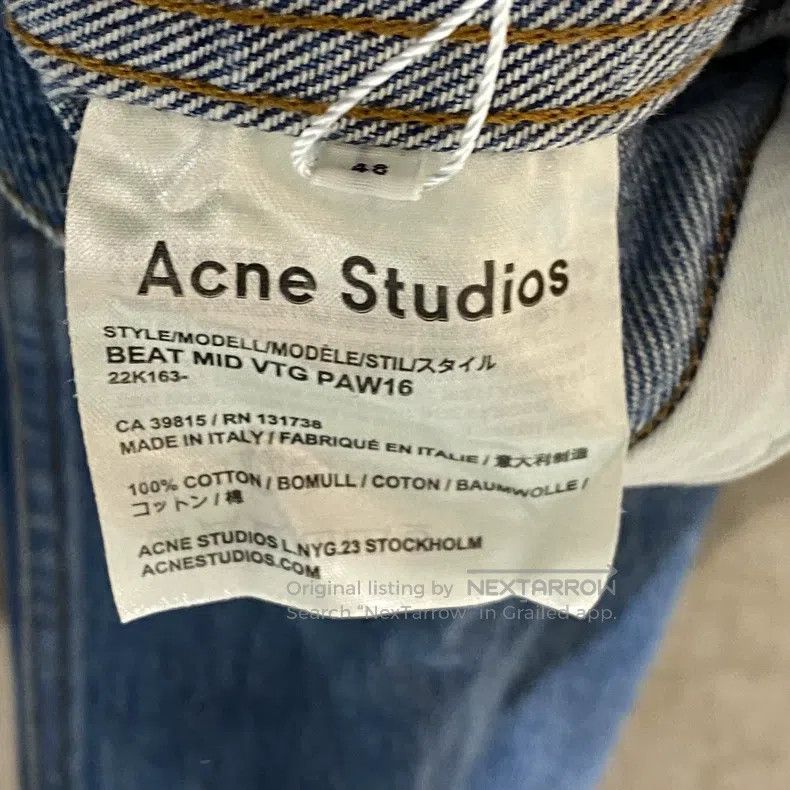 Acne Studios Acne Studios Washed Blue Denim Jacket Size US M / EU 48-50 / 2 - 4 Thumbnail