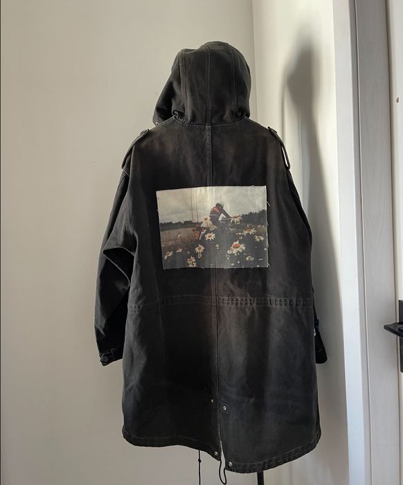 Raf Simons Raf Simons Locomotive Medallion Washed Aged parka | Grailed