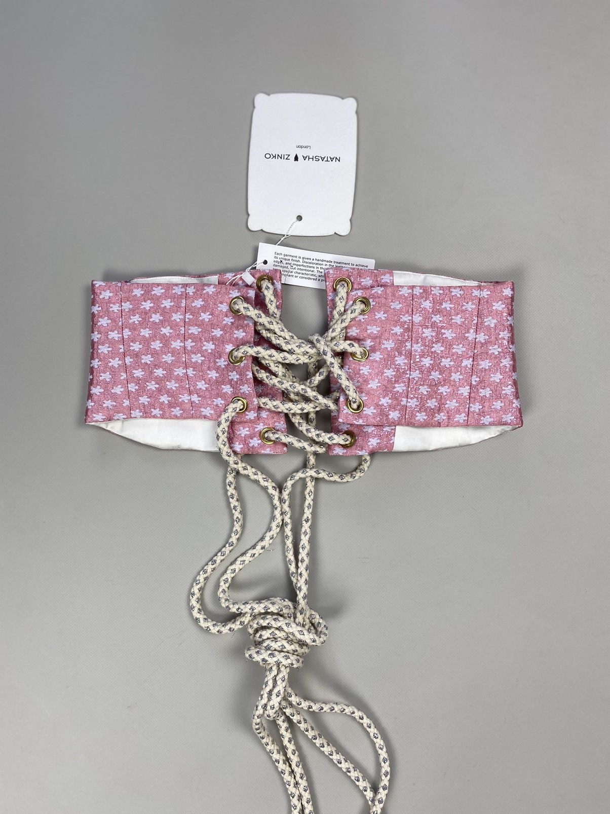 Designer × Natasha Zinko BNWT! Natasha Zinko Brocade Corset Belt size US 0 / IT 38 Size ONE SIZE - 10 Thumbnail