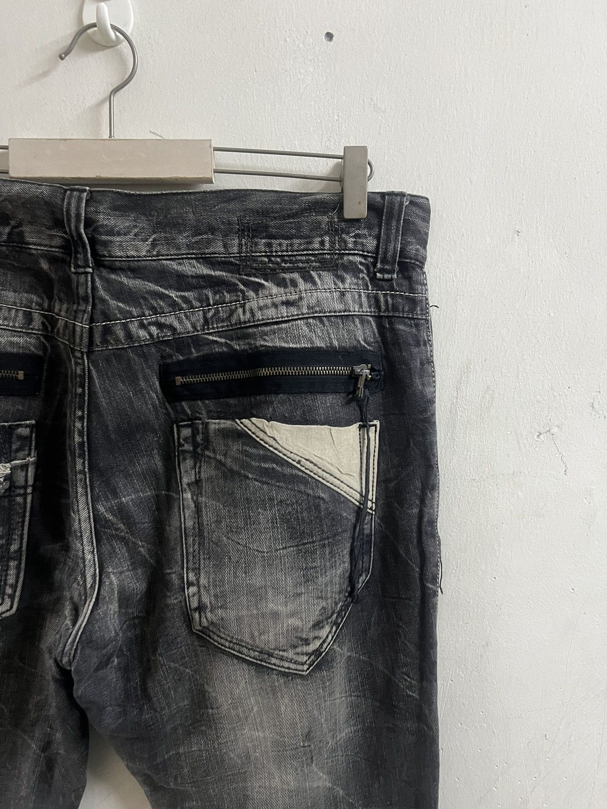 Designer × Hysteric Glamour × Japanese Brand FLARED🔥BLOW BY BLUE DISTRESSED DENIM PANT Size US 36 / EU 52 - 13 Thumbnail