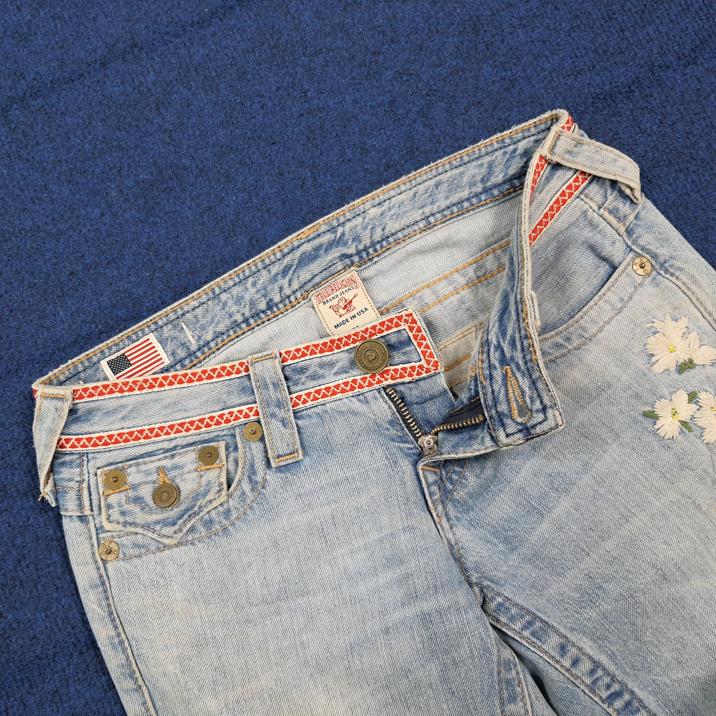 True Religion Vintage True Religion JOEY Floral Flare Jeans C297N7 Size 28" / US 6 / IT 42 - 7 Thumbnail
