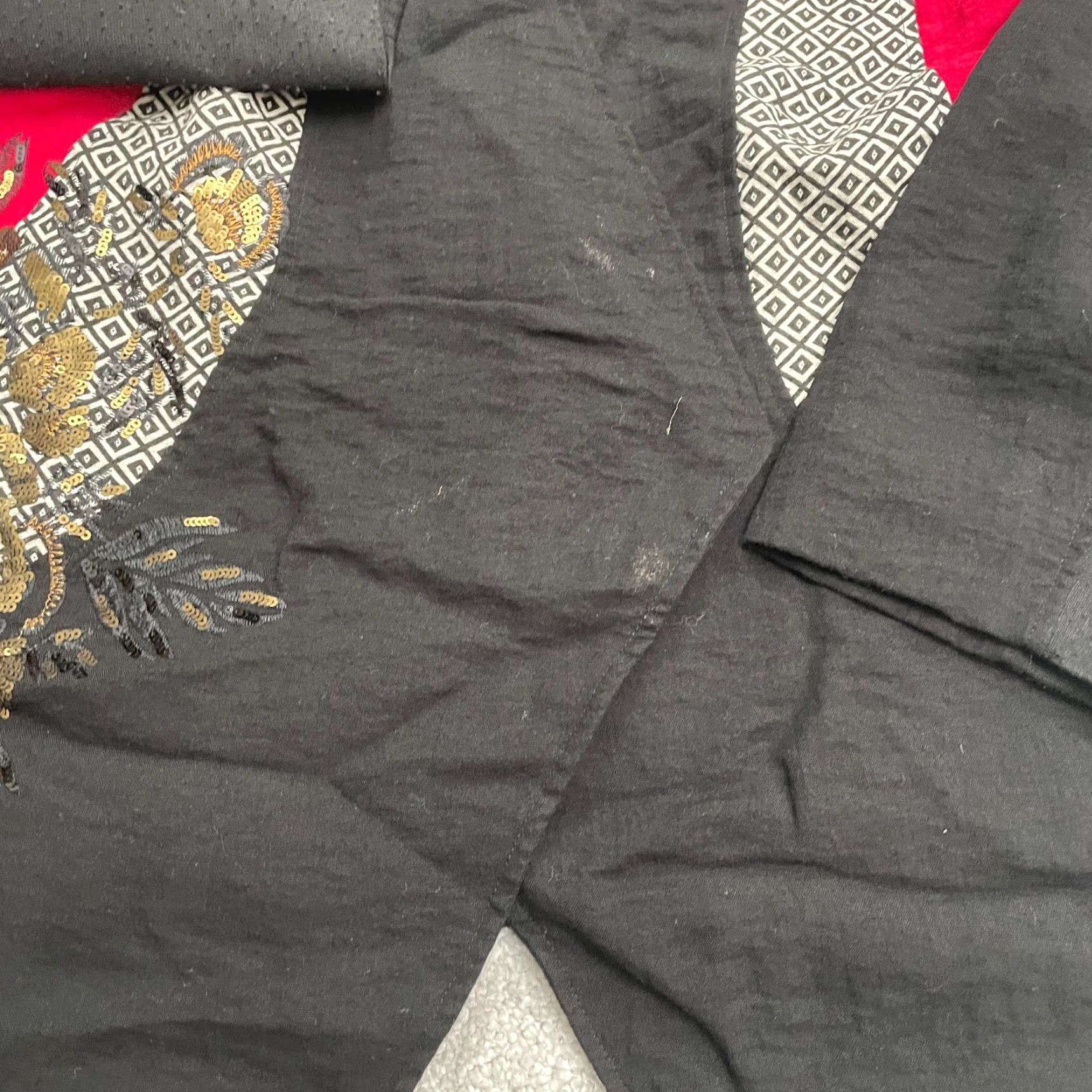 Vintage Chico's Blazer Shirt Womens 8 Black Sequin Lined Short Jacket Vintage No Size M / US 6-8 / IT 42-44 - 5 Thumbnail
