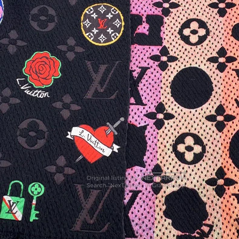 Louis Vuitton Louis Vuitton Black badge logo jacquard printed wool scarf Size ONE SIZE - 7 Thumbnail