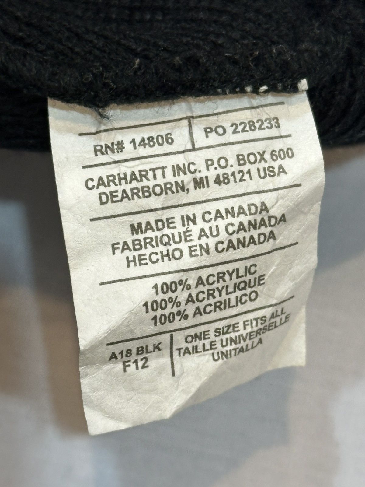 Carhartt Carhartt Knit Cuffed Beanie, a classic workwear. Size ONE SIZE - 6 Thumbnail
