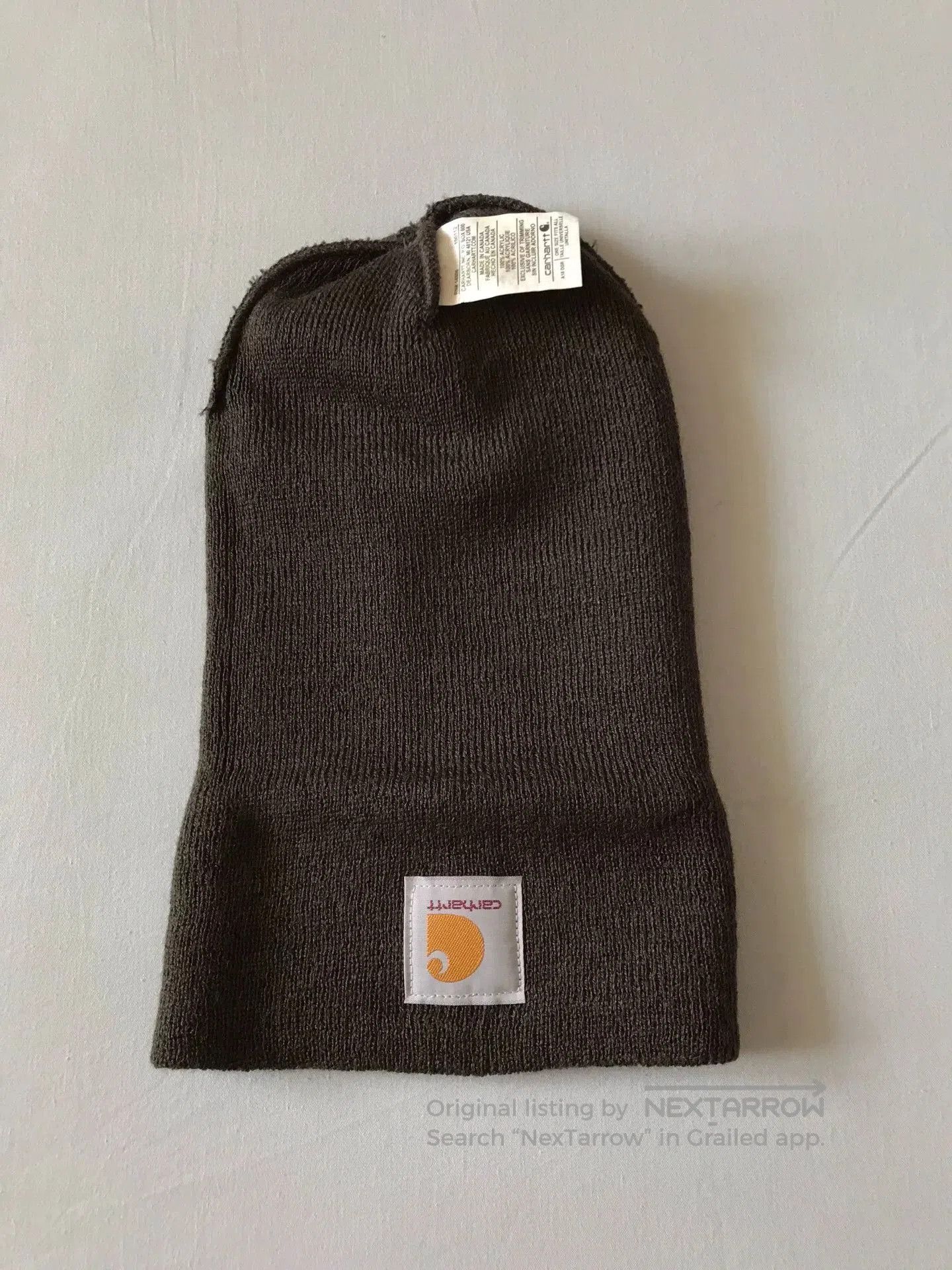 Carhartt Carhartt A18 DGR Dark Green Beanie. Size ONE SIZE - 4 Thumbnail
