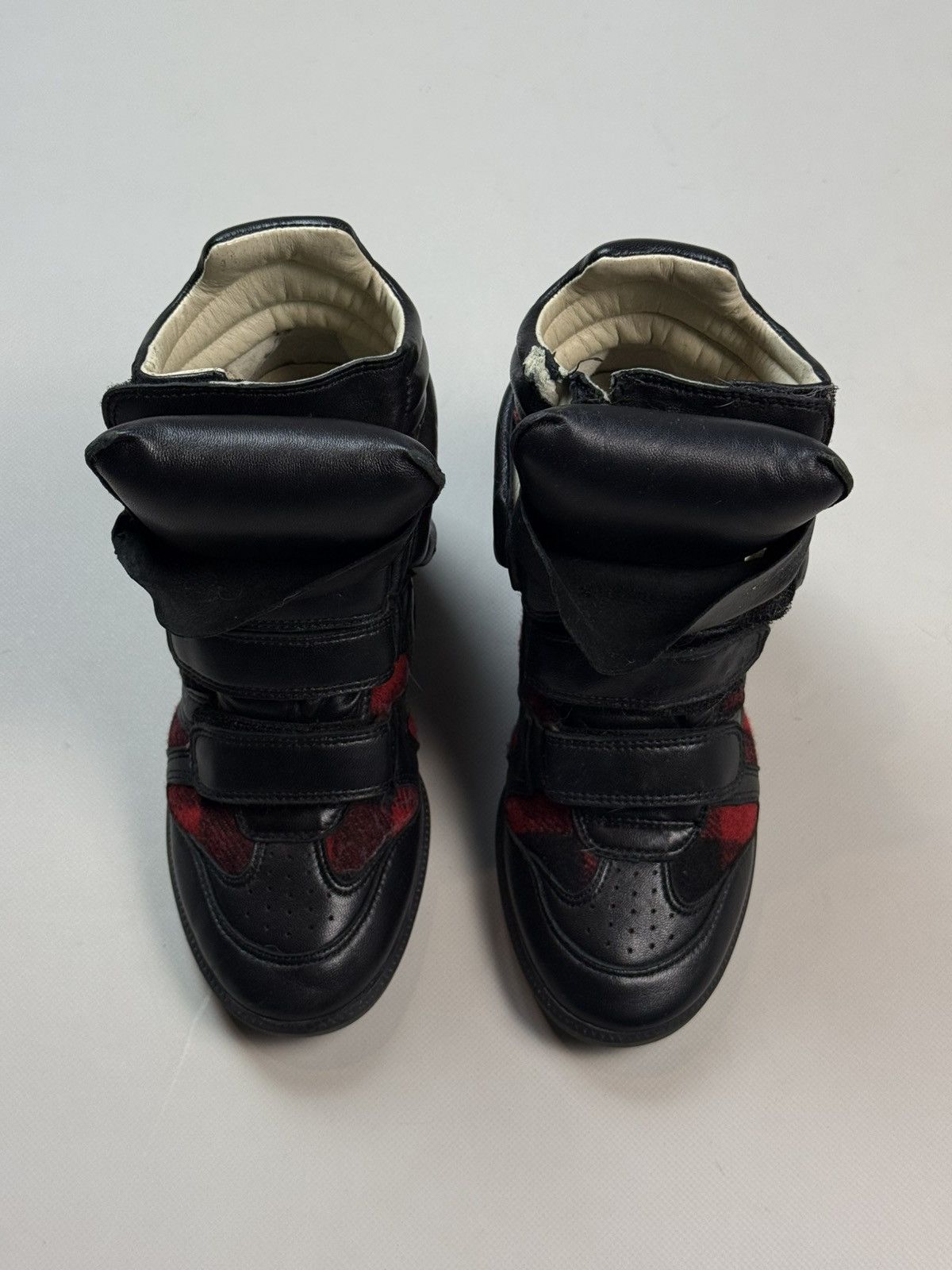 Isabel Marant Isabel Marant Beckett High Top Leather Sneakers Wedge Boots Size US 6 / IT 36 - 11 Thumbnail