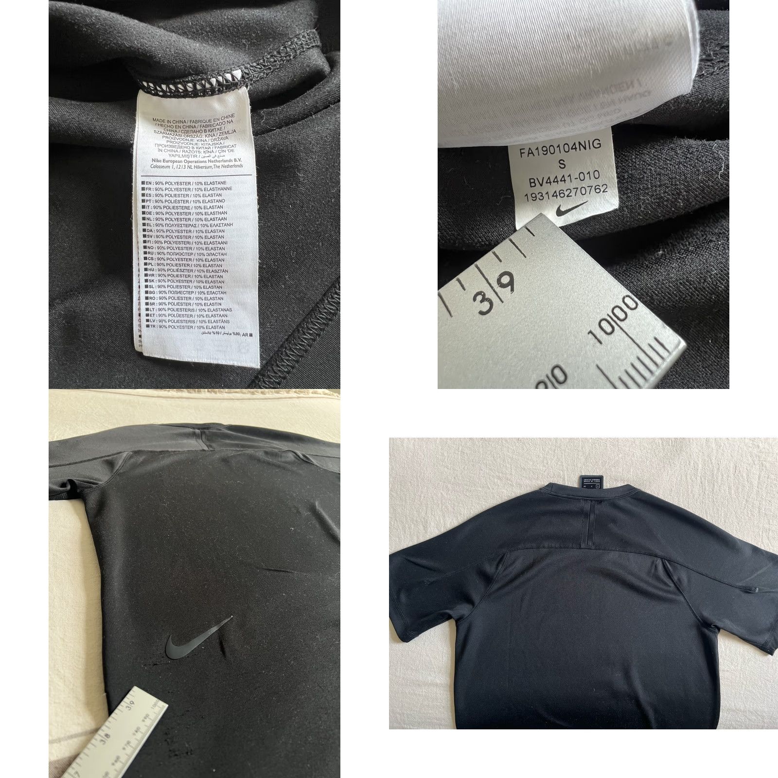 Nike NIKE Sportswear T-Shirt S Mens Oversize All Black Graphic Print 14.09.11.05 Size US S / EU 44-46 / 1 - 8 Thumbnail