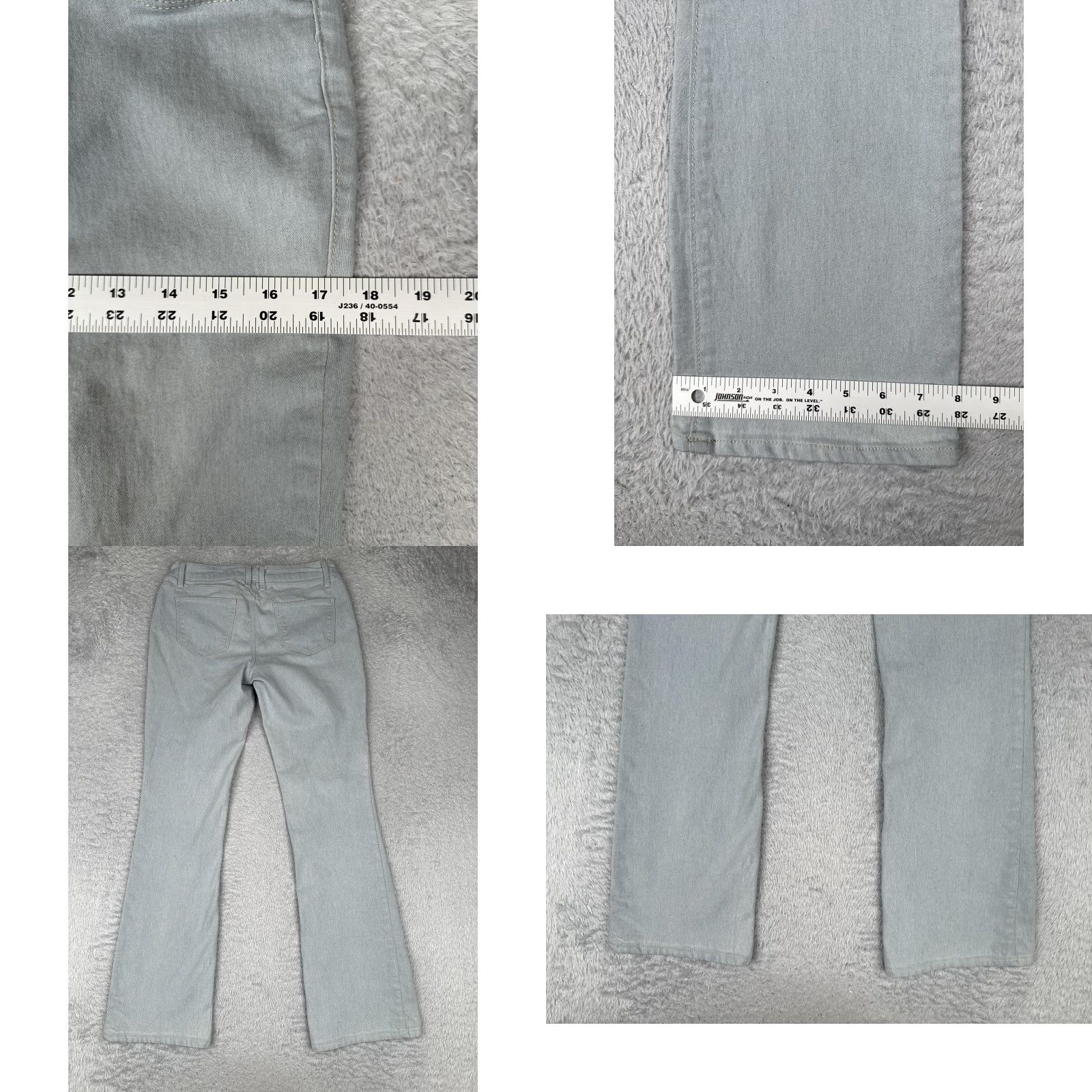 Vintage No Boundaries Jeans Womens Juniors 9 Blue Light Wash Bootcut Stretch Denim Pants Size 30" / US 8 / IT 44 - 9 Thumbnail