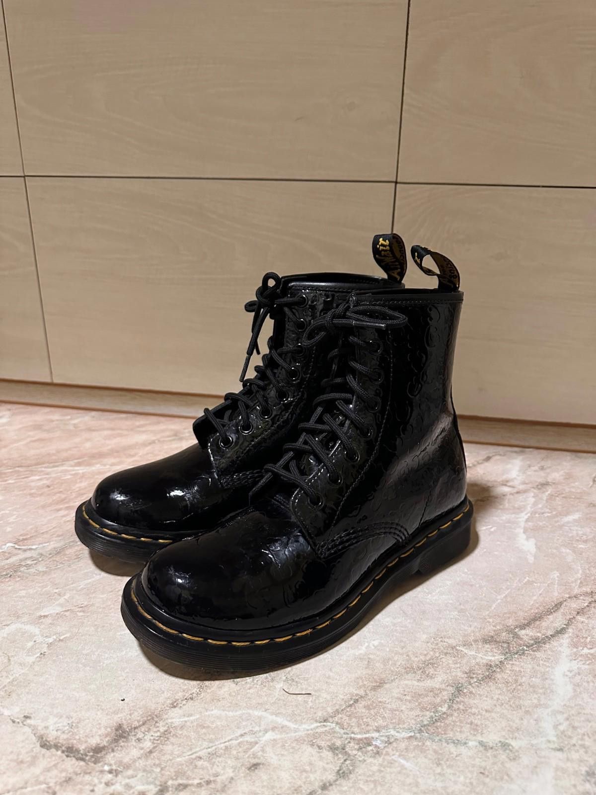 Dr. Martens Dr Martens 1460 Leopard Embossed Black Leather Boots Uk 5 Size US 7 / IT 37 - 1 Thumbnail