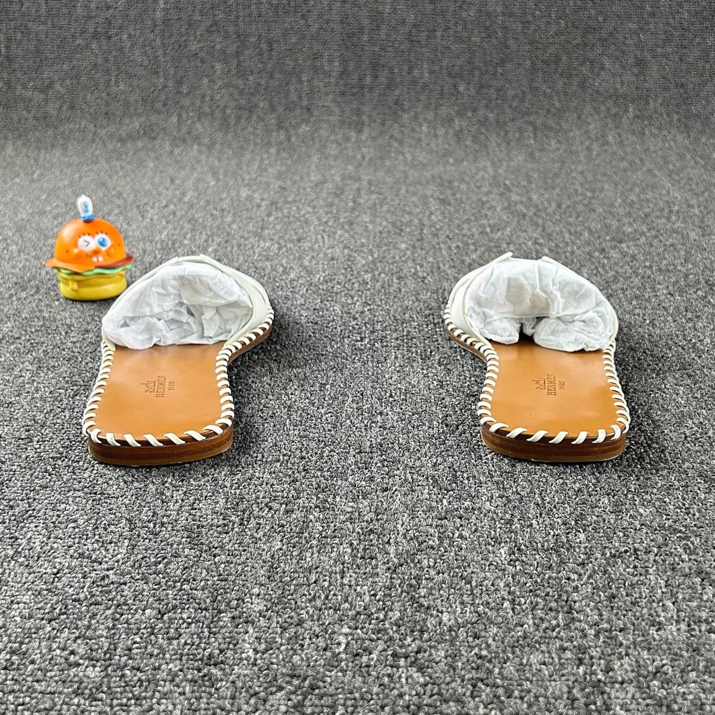 Hermes Hermes White Woven Slippers 37 Size US 6.5 / IT 36.5 - 5 Thumbnail