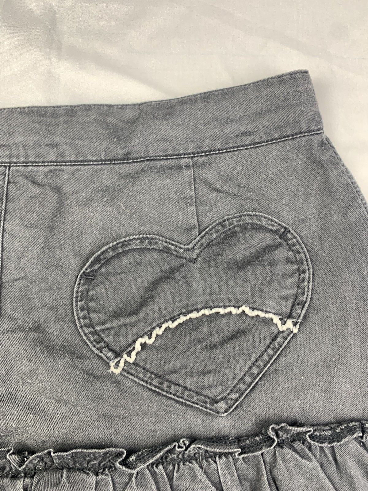 Angel Blue y2k Mezzo Piano Japan Faded Ruffle Love Cute Pop Skorts Size 28" / US 6 / IT 42 - 9 Thumbnail