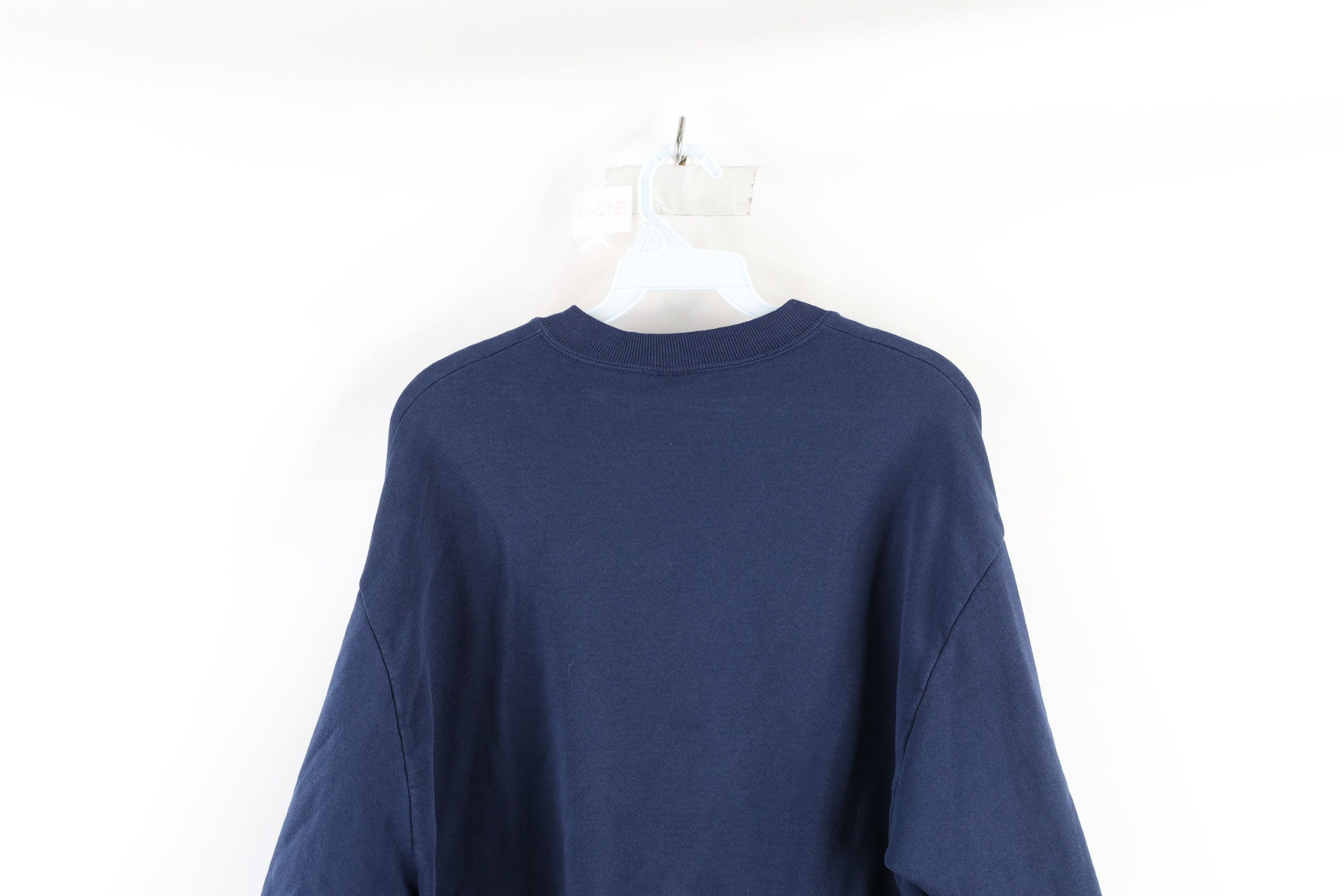 Vintage Vintage 90s Streetwear Crewneck Sweatshirt Navy Blue USA Size US L / EU 52-54 / 3 - 6 Thumbnail