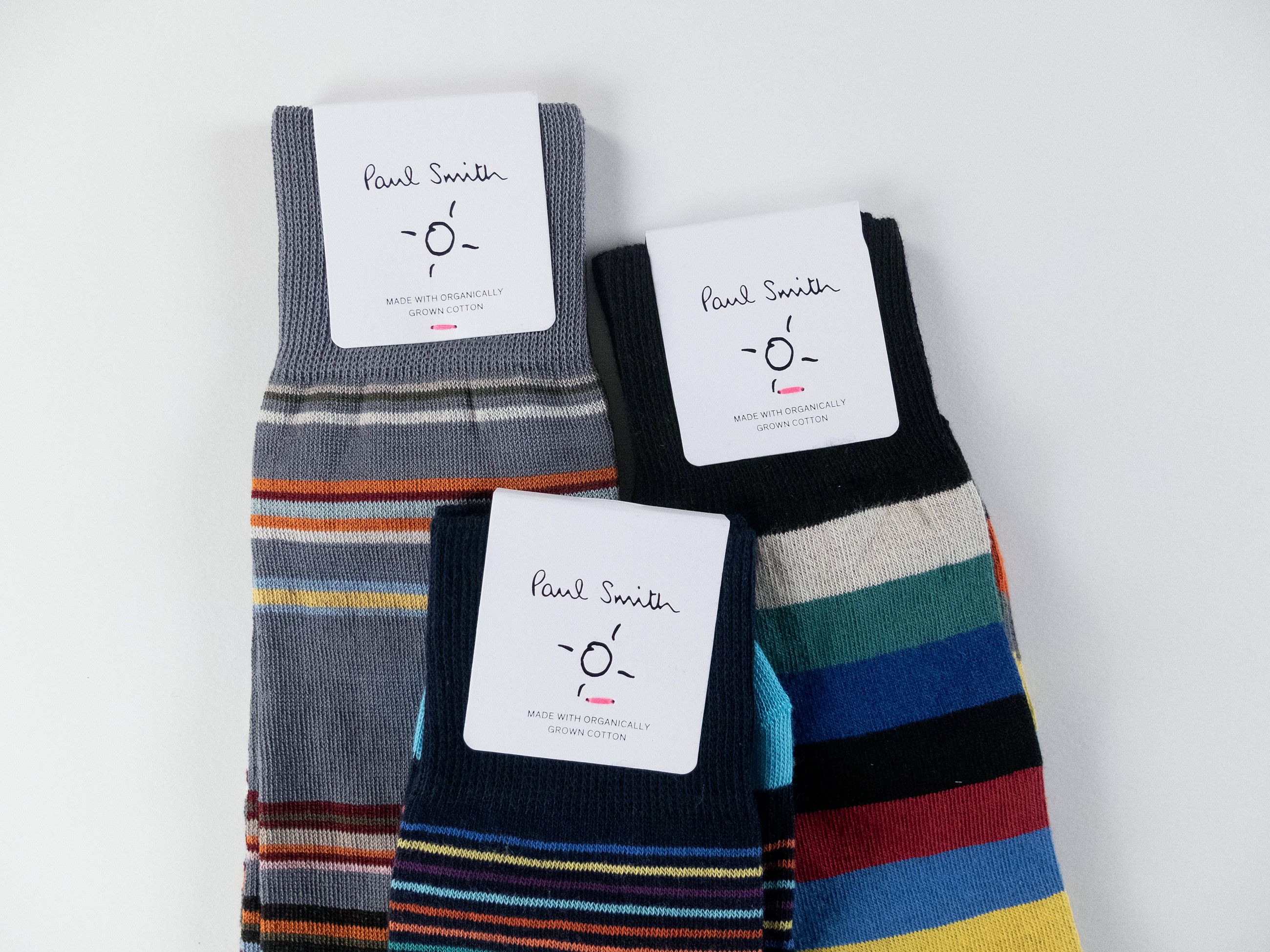 Paul Smith 3 pairs of Paul Smith colorful striped cotton blend socks q Size ONE SIZE - 2 Thumbnail