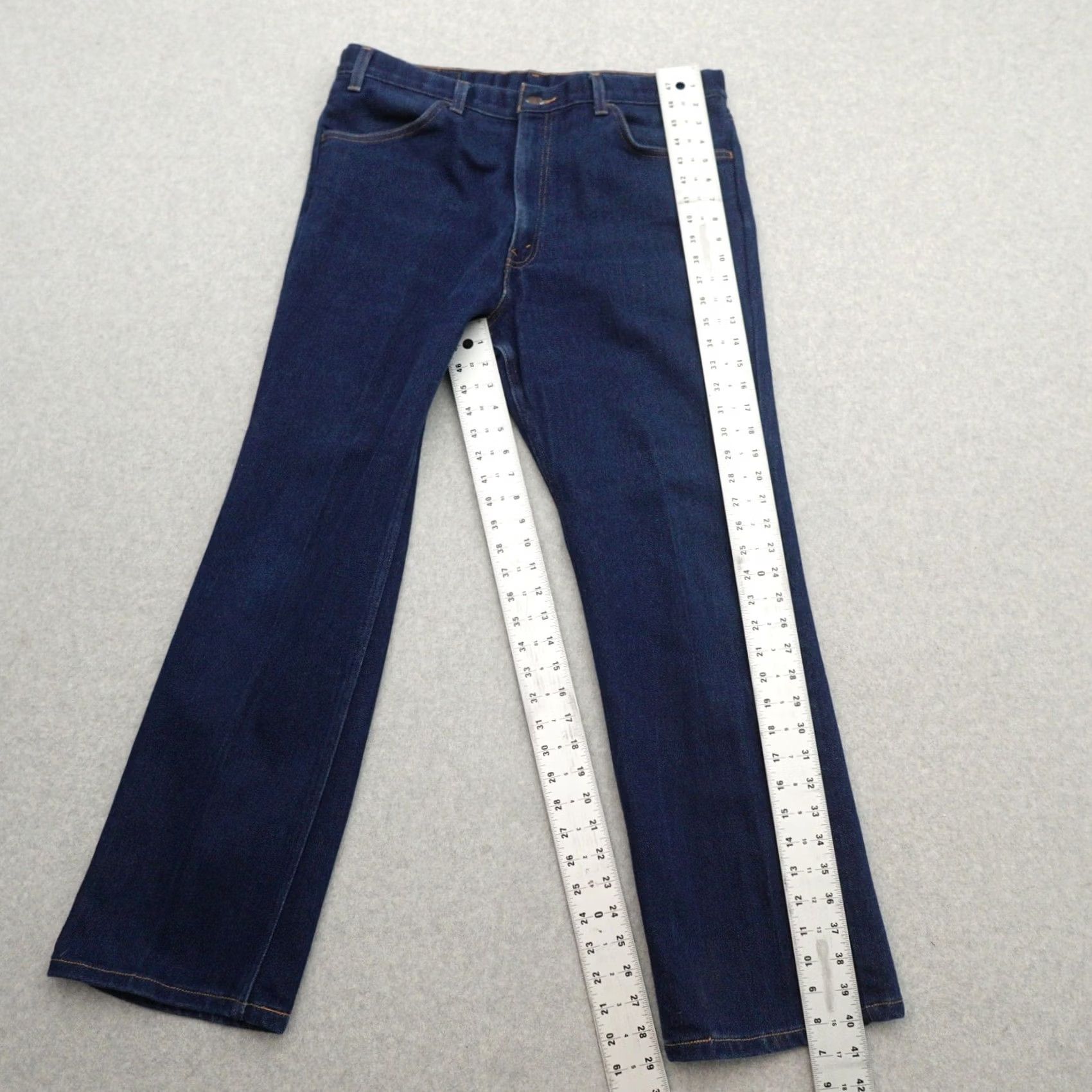 Levi's VINTAGE Levi's 977 Gold Tab Jeans Mens 38 (38X29) Dark Blue 90s Straight Mens Size US 38 / EU 54 - 3 Thumbnail