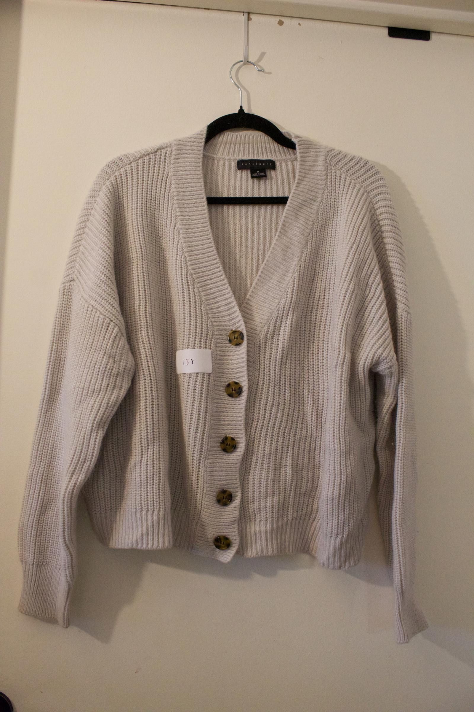 Sanctuary Sanctuary Cozy Knit Cardigan - Light Beige - Size M Size M / US 6-8 / IT 42-44 - 1 Thumbnail