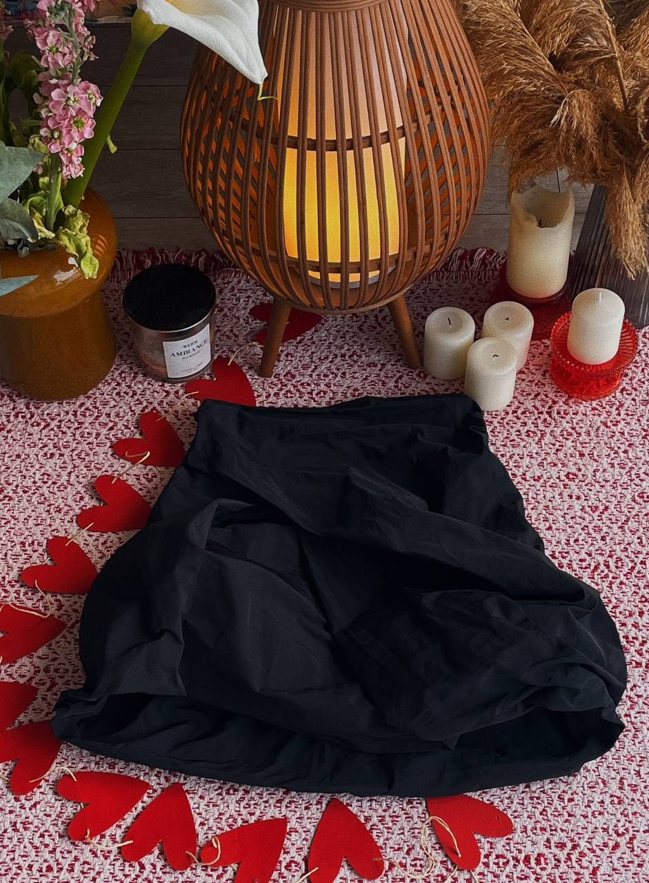 Allsaints AllSaints Balloon Mini Skirt Black Asymmetric Size 32" / US 10 / IT 46 - 2 Thumbnail
