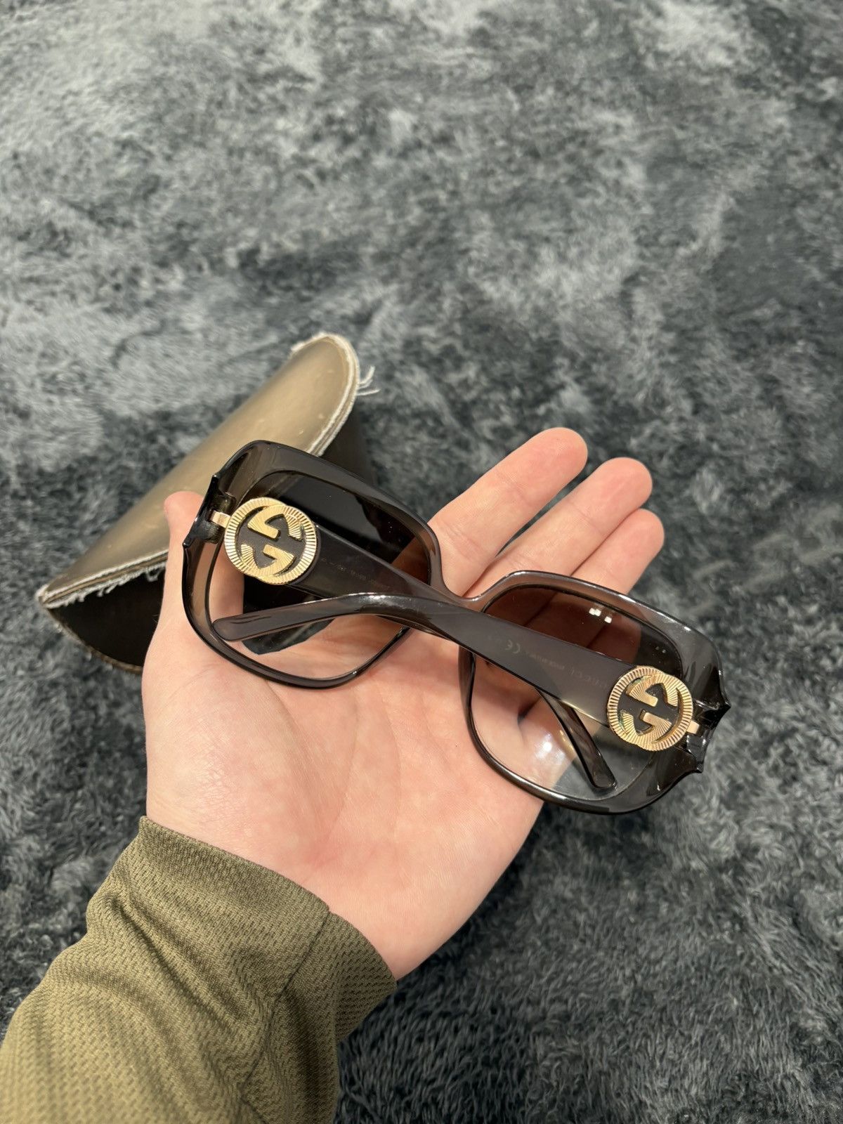 Gucci Vintage Gucci GG Interlocking Logo Sunglasses Size ONE SIZE - 4 Thumbnail