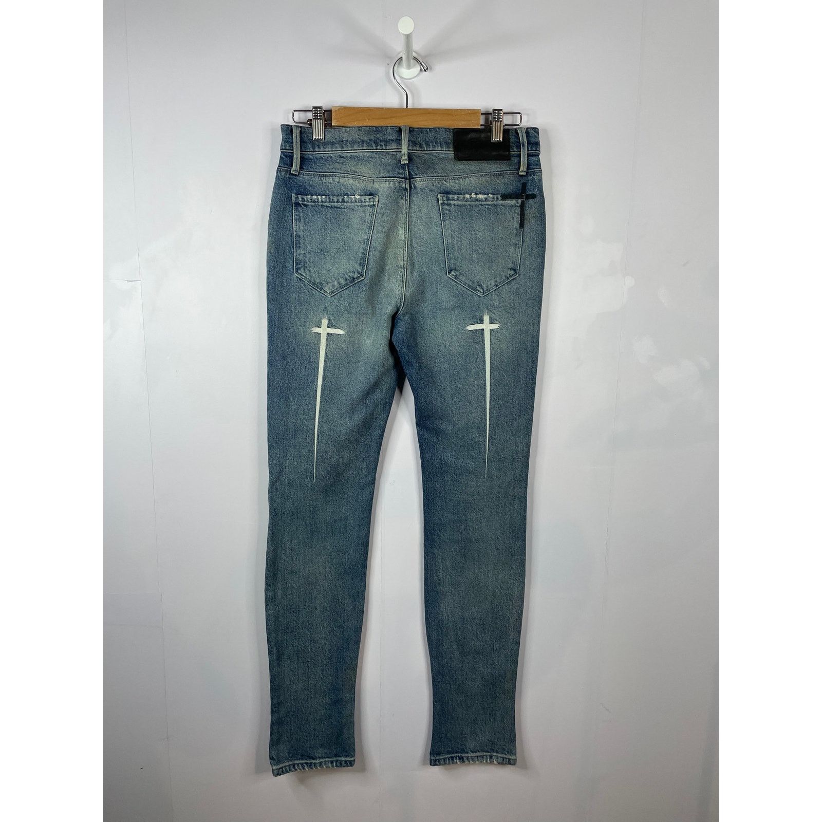 Rta RTA Sinners Light Wash Blue Jeans Size US 31 - 2 Thumbnail
