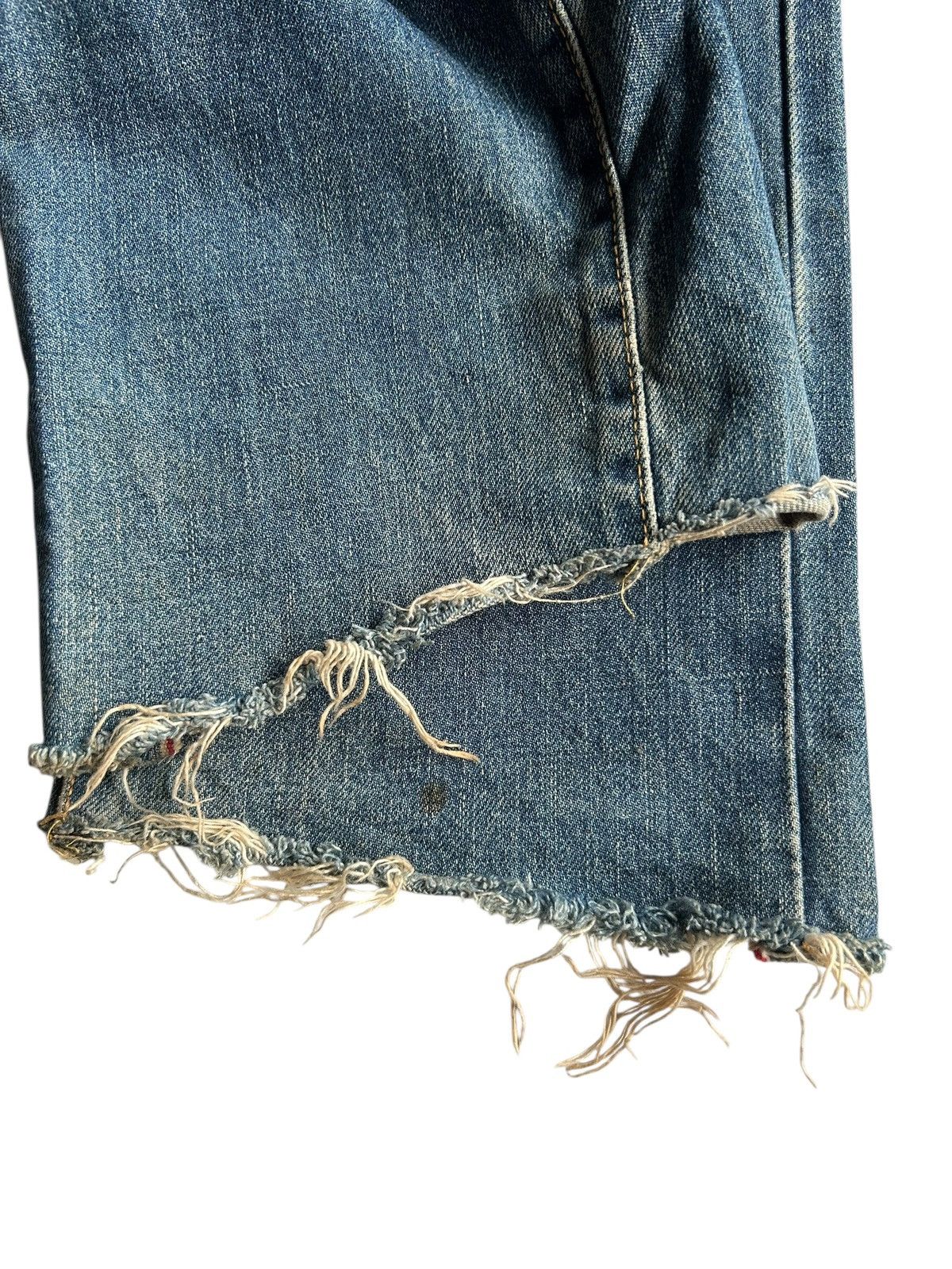 Japanese Brand × Kapital × Vintage Vintage Edwin Selvedge Distressed Punk Grunge Denim Jeans Size US 30 / EU 46 - 13 Thumbnail