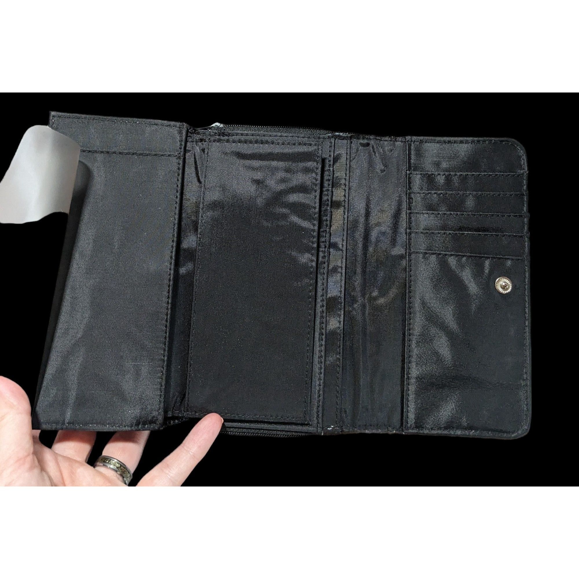 Other Black Trifold Wallet Size ONE SIZE - 2 Thumbnail