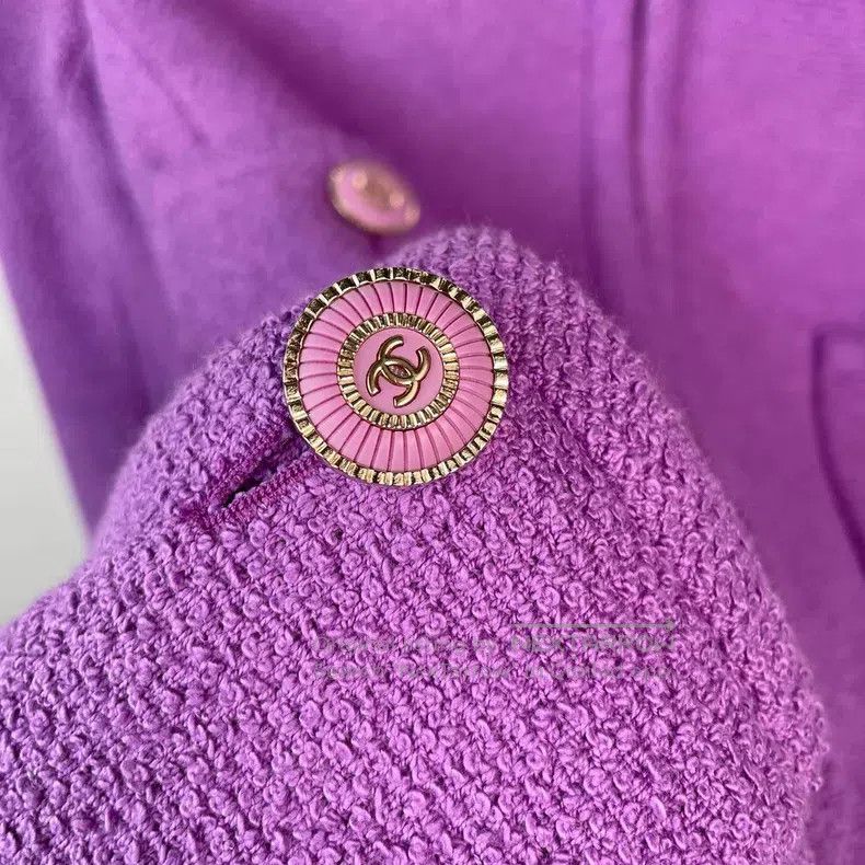 Chanel Chanel Purple coat Size XS / US 0-2 / IT 36-38 - 3 Thumbnail