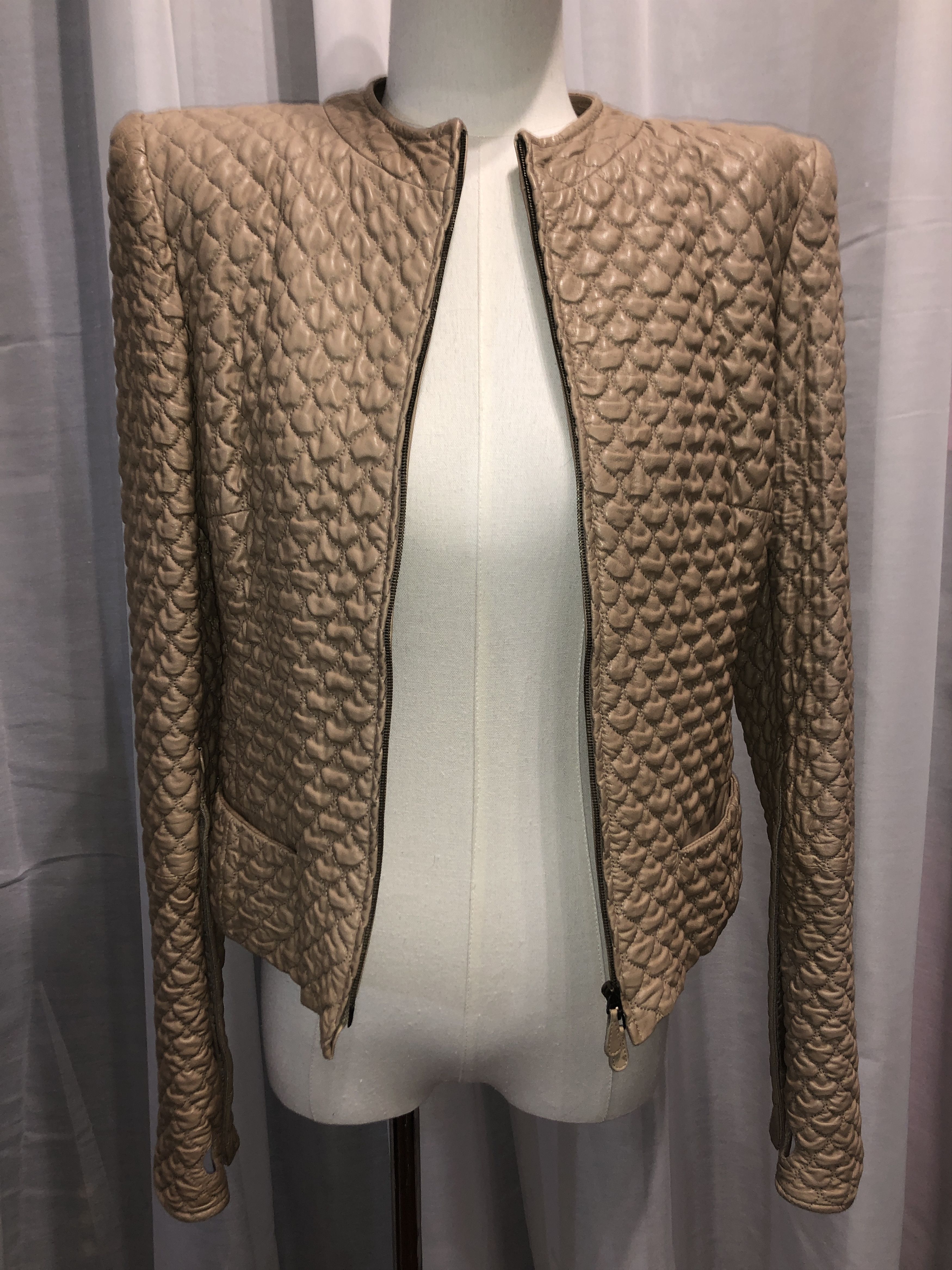 Alexander McQueen Pantheon and Lucem 2004 Quilted Leather Jacket Size M / US 6-8 / IT 42-44 - 17 Thumbnail