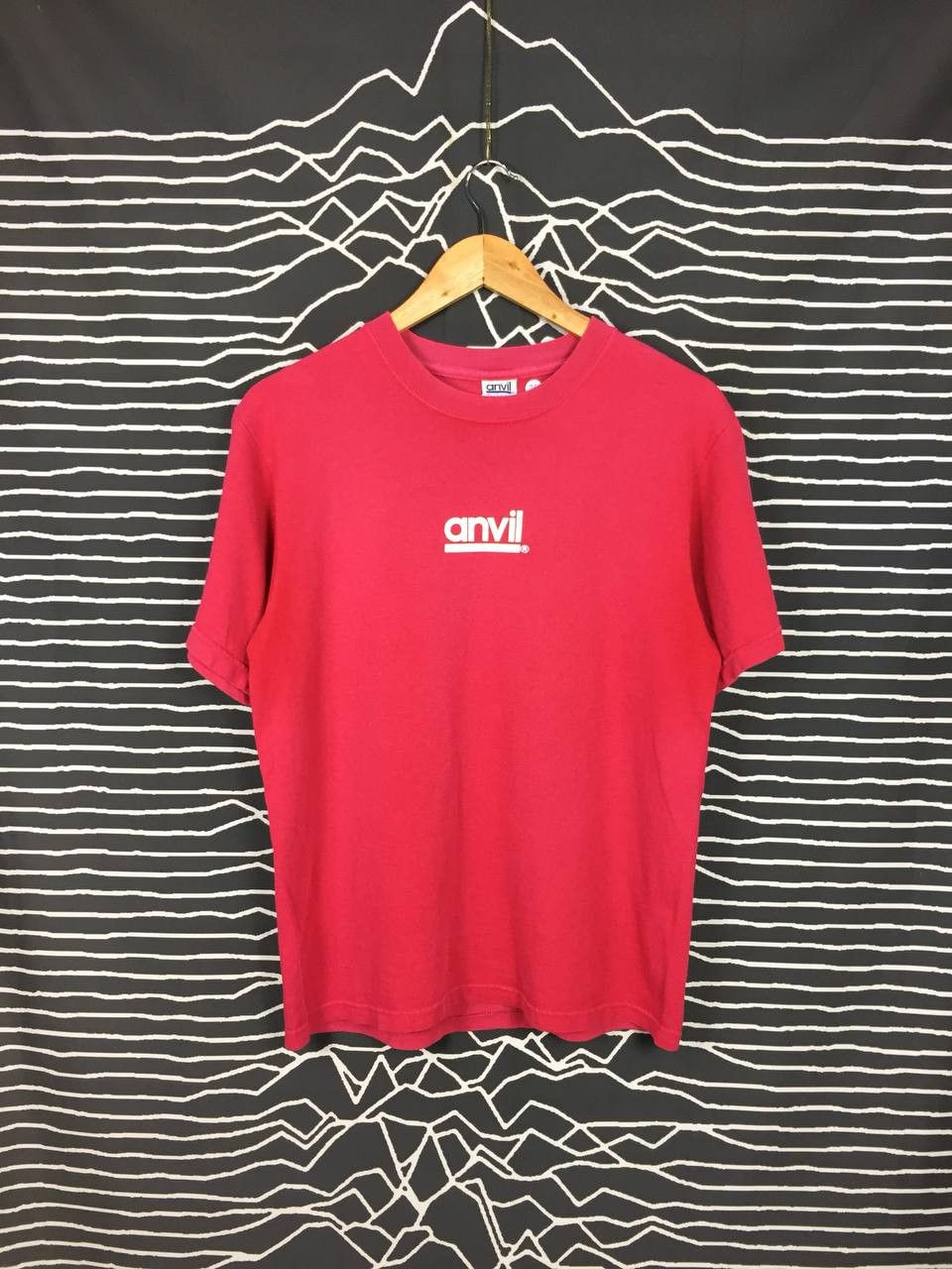 Anvil × Vintage Vtg 90s Anvil Tradition Spell Out Logo Made In Usa Tee Size US M / EU 48-50 / 2 - 1 Thumbnail