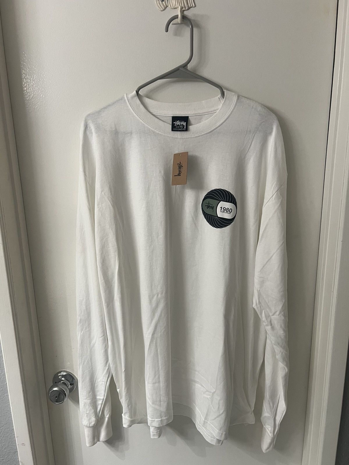 Stussy Stussy white long sleeve tee Size US XL / EU 56 / 4 - 1 Thumbnail