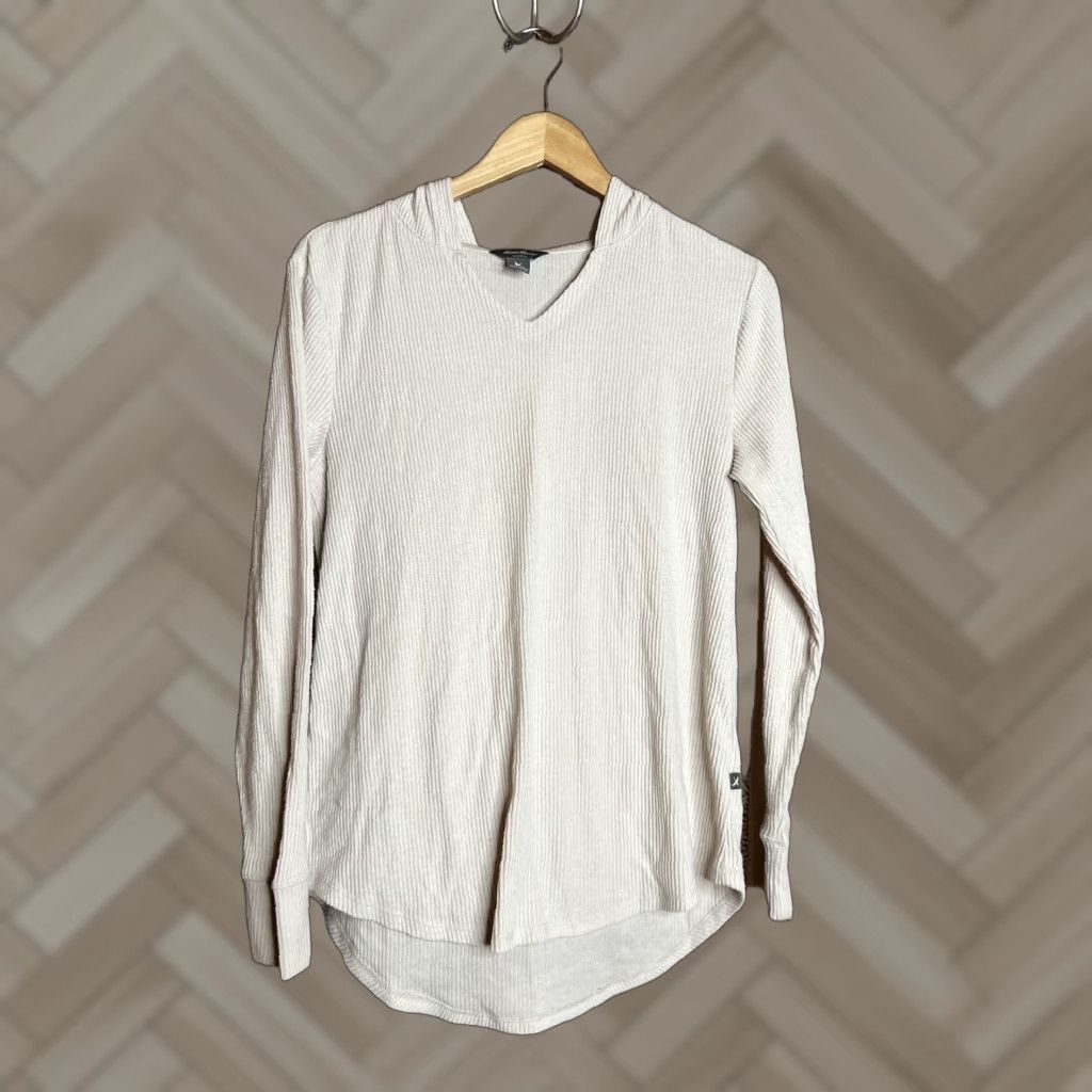 Eddie Bauer Eddie Bauer Hoodie Womens Medium Beige Pullover Sweater Size M / US 6-8 / IT 42-44 - 1 Thumbnail