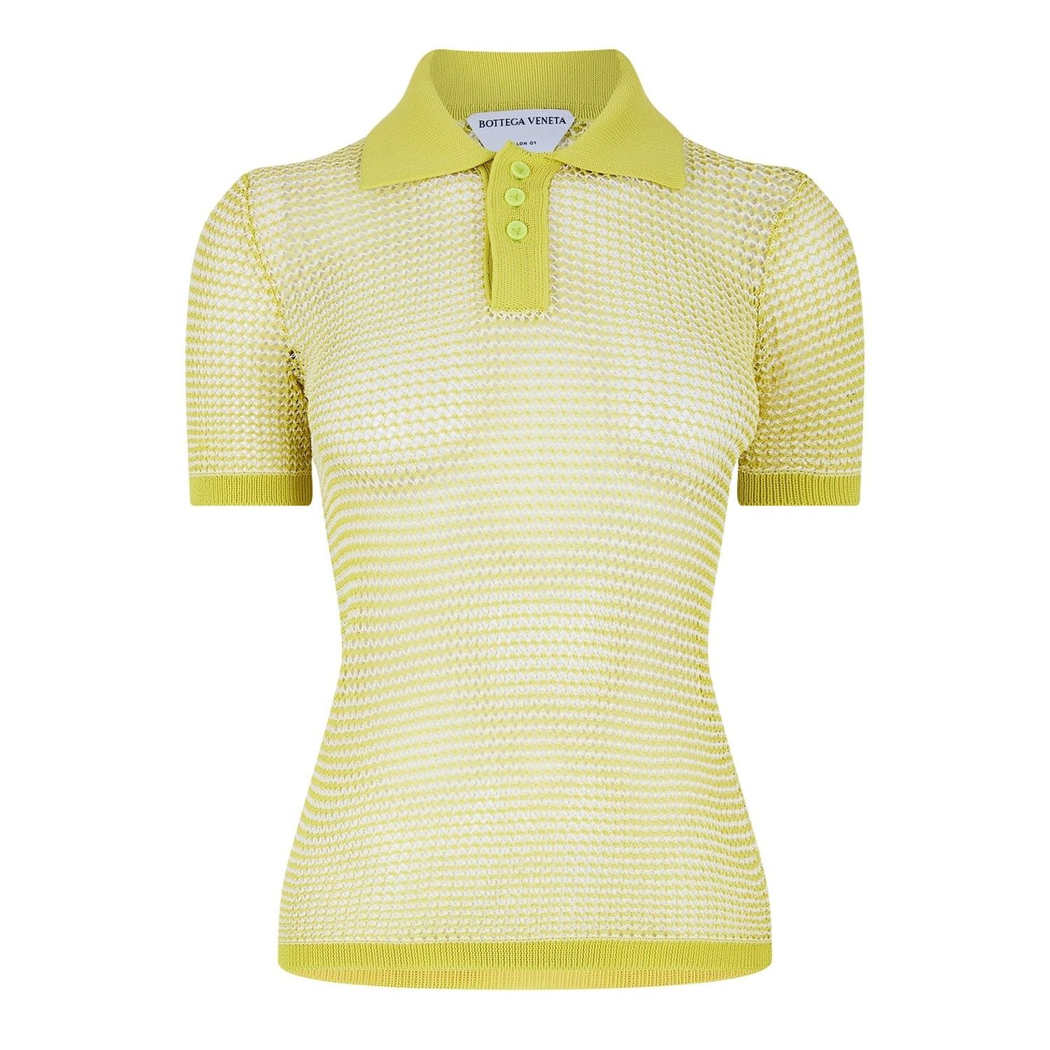 Bottega Veneta Bottega Veneta Mesh Knit Slim Fit Polo Shirt Size M / US 6-8 / IT 42-44 - 1 Thumbnail