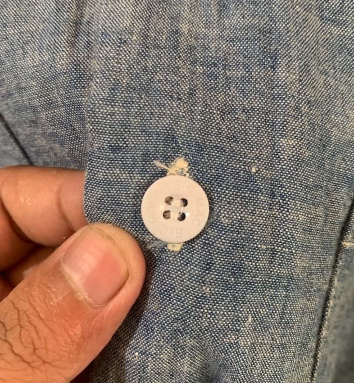 Big Mac Bicmac 80s vintage chambray shirt double pocket Size US L / EU 52-54 / 3 - 8 Thumbnail