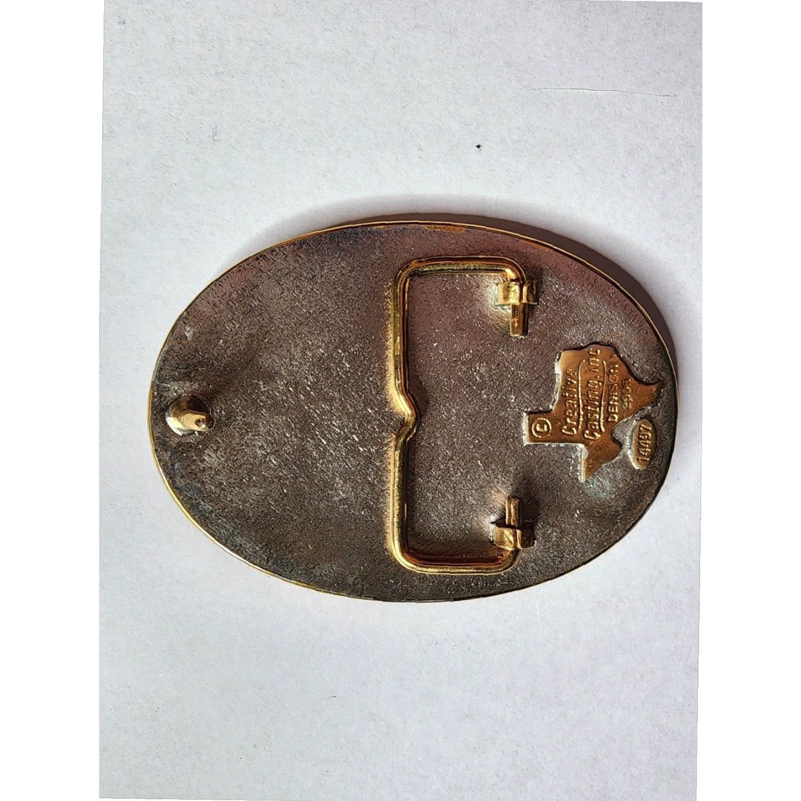 Champion VINTAGE Cheyenne Trap Club Champion Silver Belt Buckle Western Mens One Size Size ONE SIZE - 3 Thumbnail