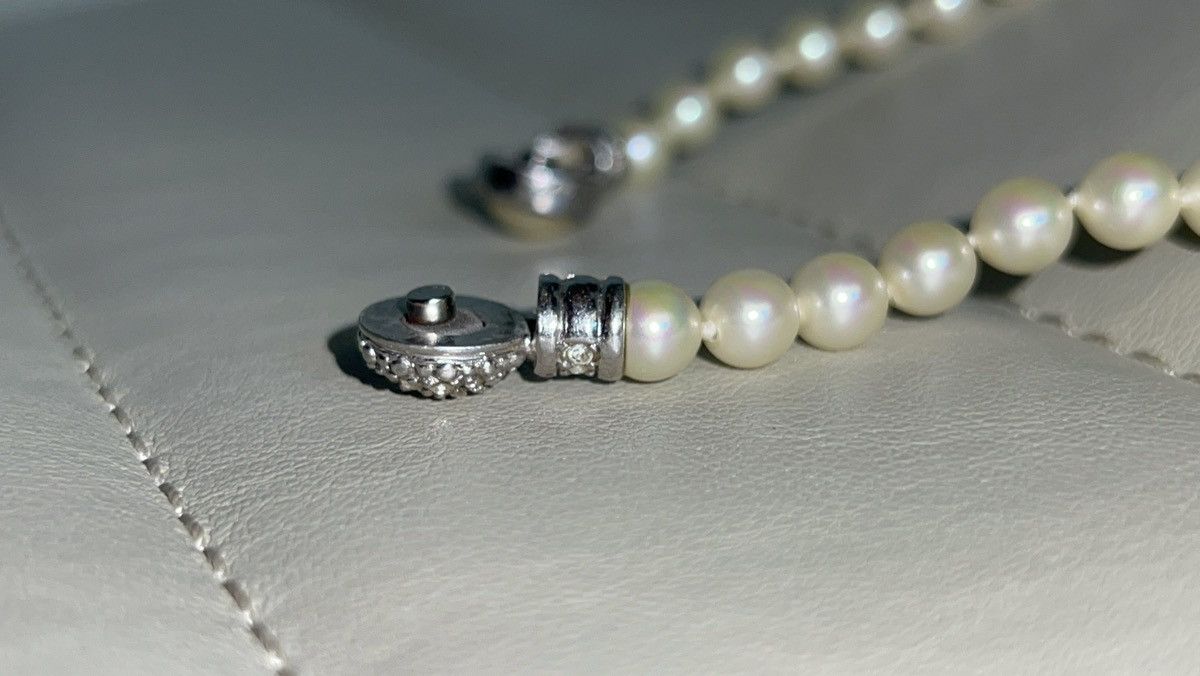 Dior Christian Dior Pearl Necklace – Vintage 70s Magnetic Clasp Size ONE SIZE - 2 Thumbnail