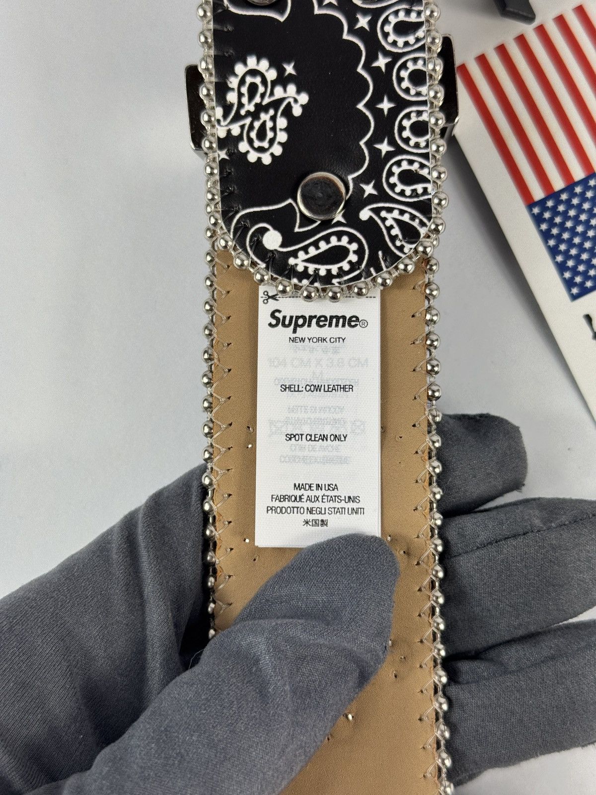 Supreme SUPREME X B.B. SIMON STUDDED CRYSTAL BELT Size ONE SIZE - 10 Thumbnail