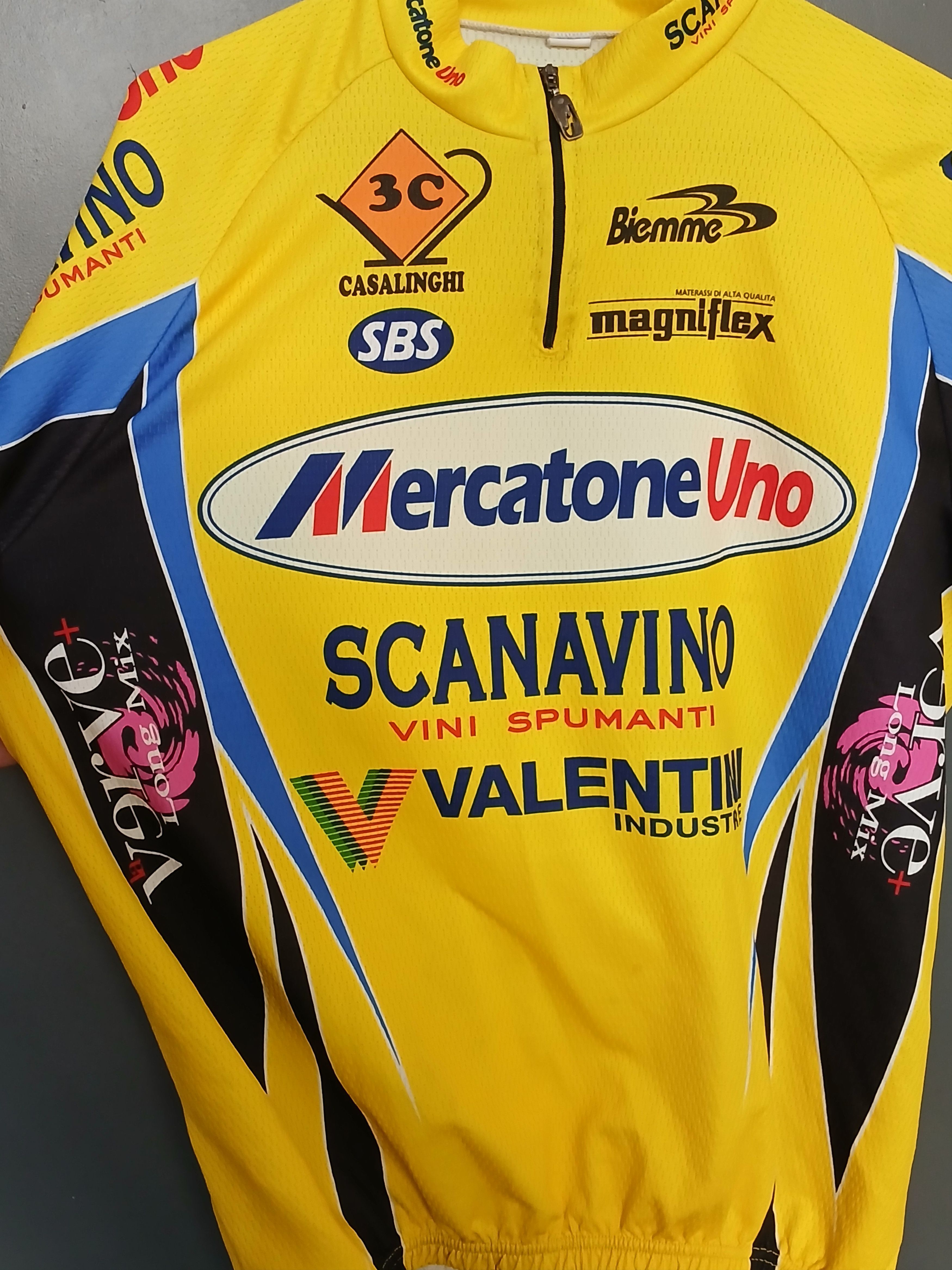 Bicycle Mercatone Uno Scanavino Racing Team Bicycle Cycling Jersey Size US XL / EU 56 / 4 - 3 Thumbnail